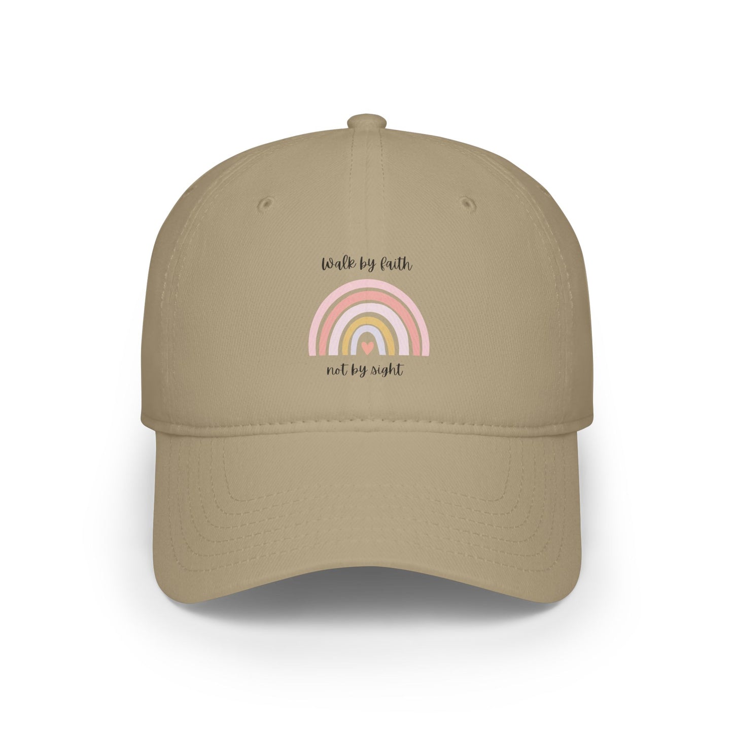 Walk By Faith Rainbow Baseball Cap