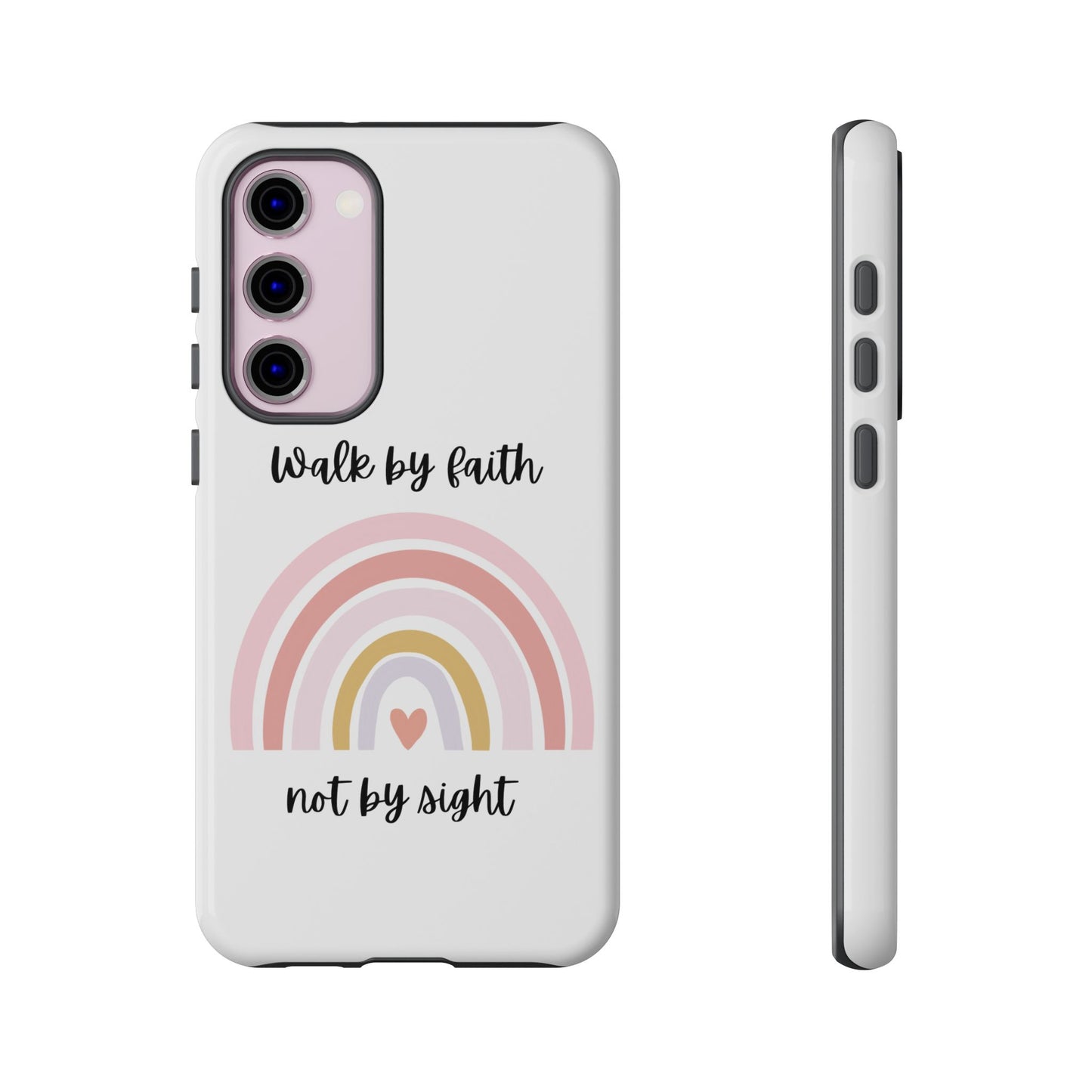 Walk By Faith Rainbow Phone Case