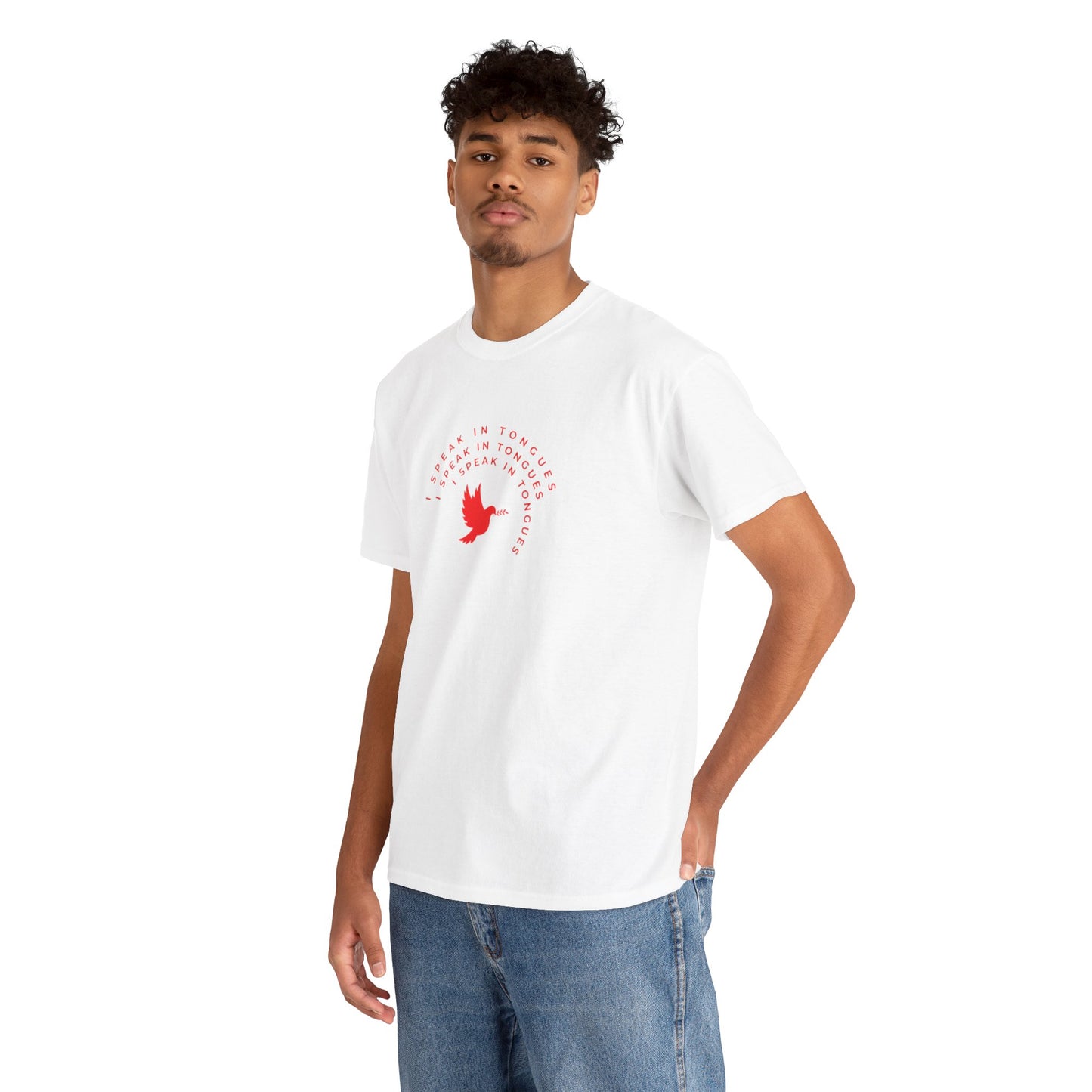 Speak In Tongues Red Dove Unisex Cotton T-Shirt