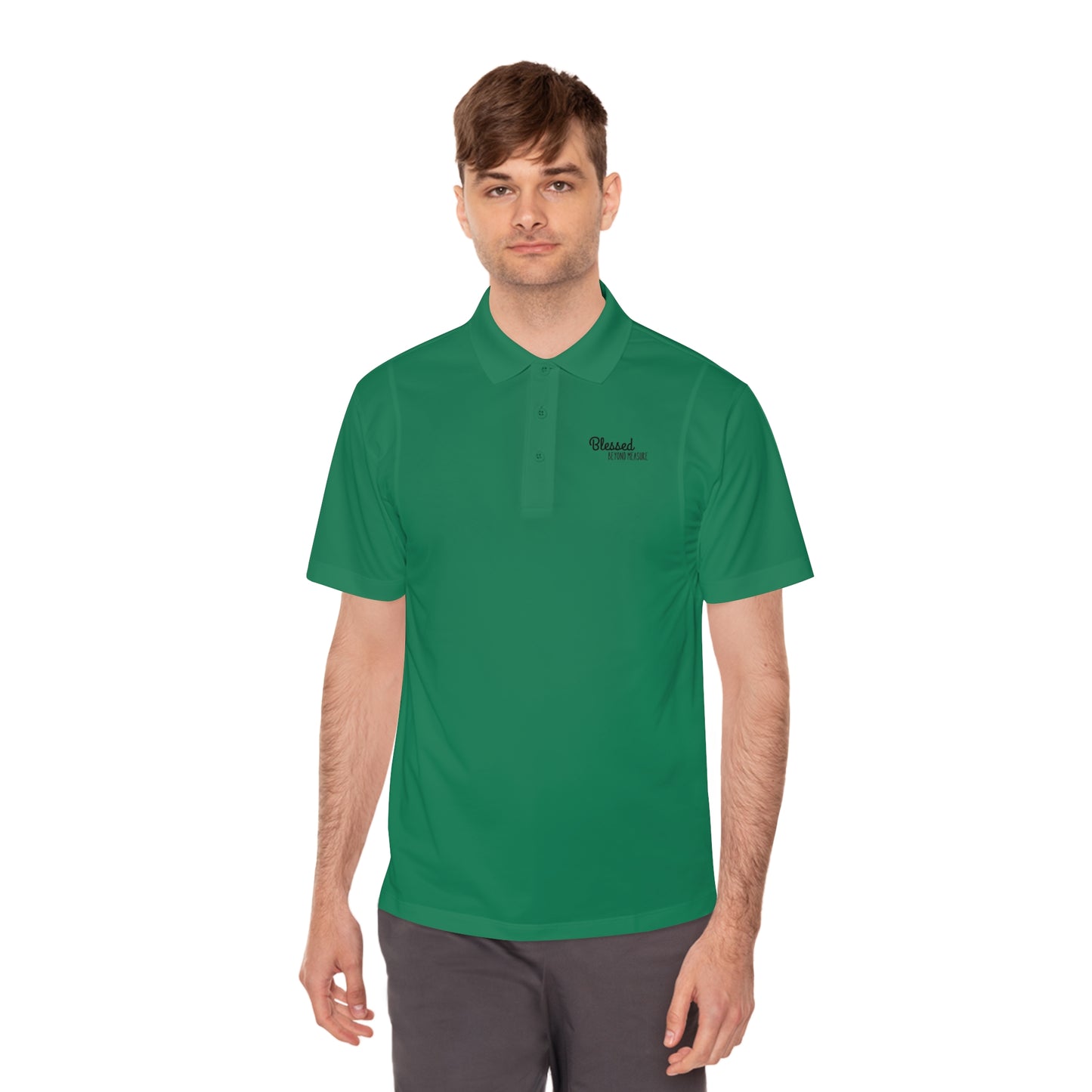 Blessed Beyond Measure Men's Sport Polo Shirt
