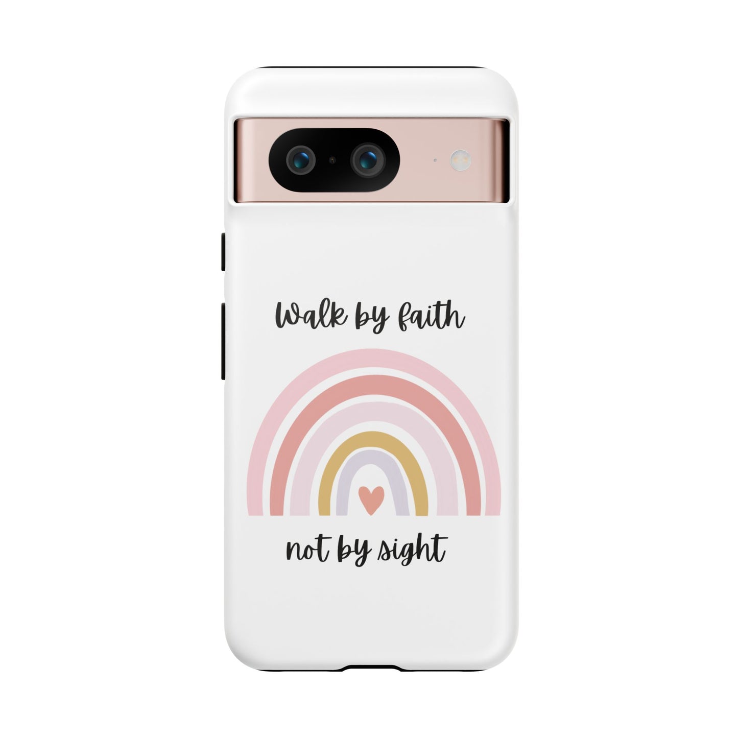 Walk By Faith Rainbow Phone Case