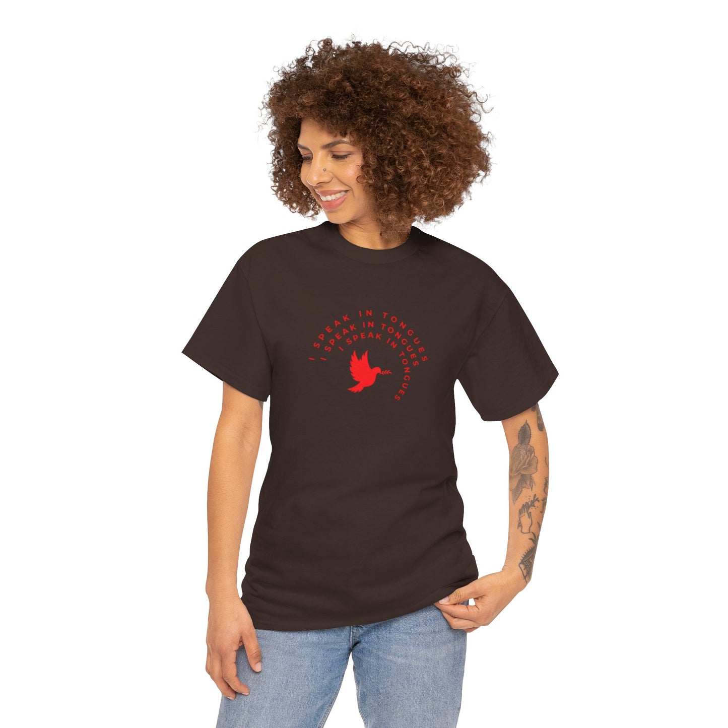Speak In Tongues Red Dove Unisex Cotton T-Shirt