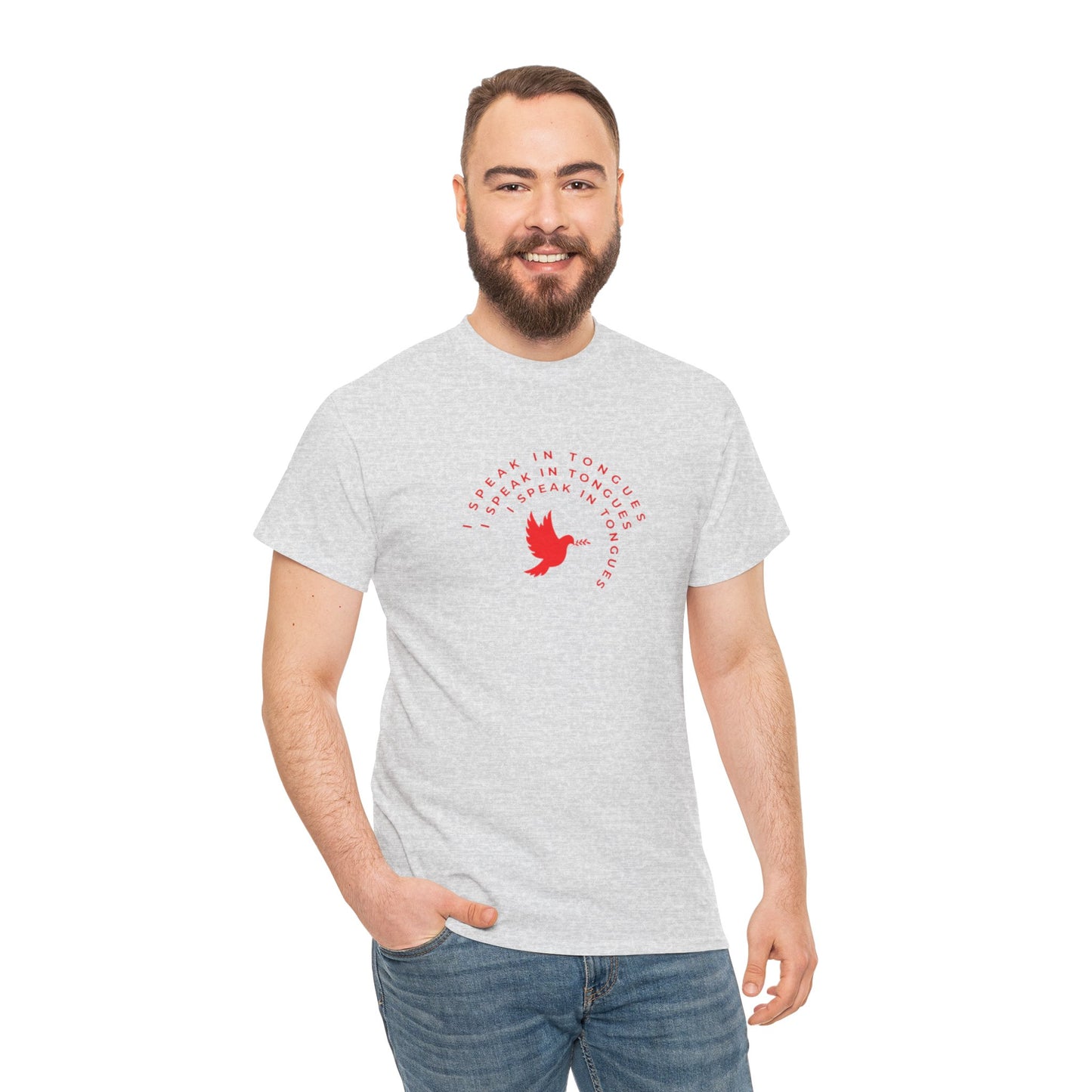 Speak In Tongues Red Dove Unisex Cotton T-Shirt