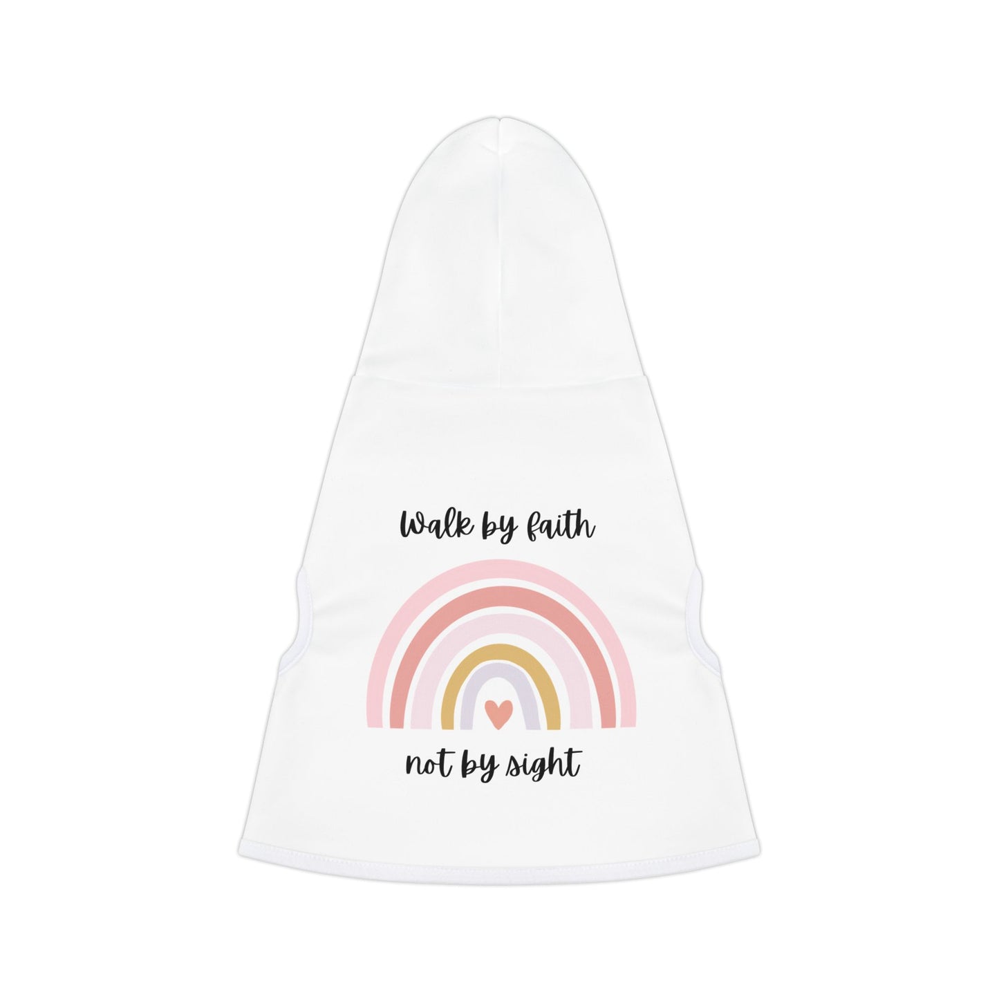 Walk By Faith Rainbow Pet Hoodie