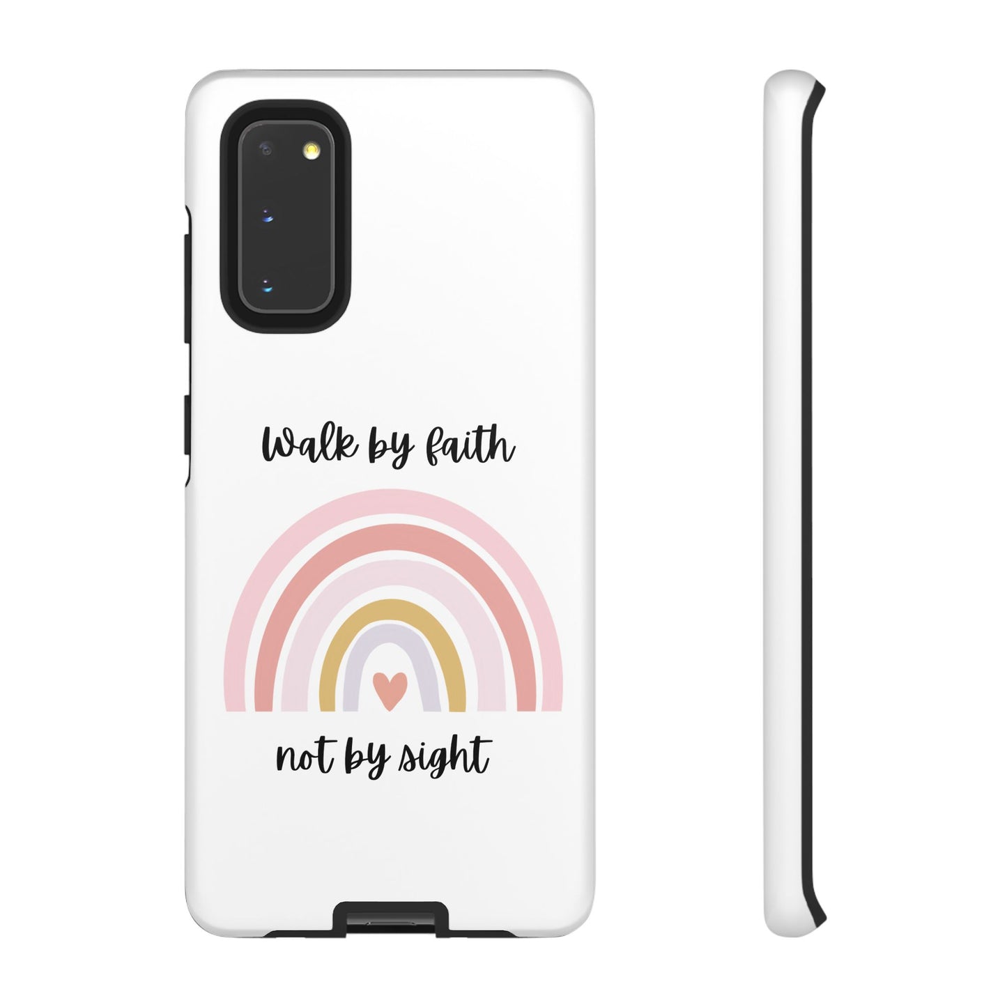 Walk By Faith Rainbow Phone Case