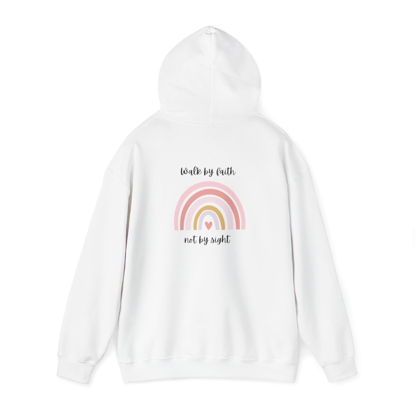 Walk By Faith Rainbow Hooded Sweatshirt