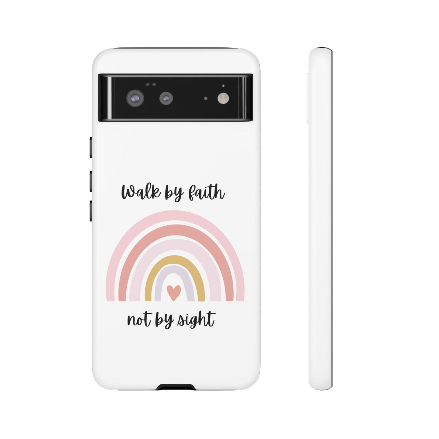Walk By Faith Rainbow Phone Case