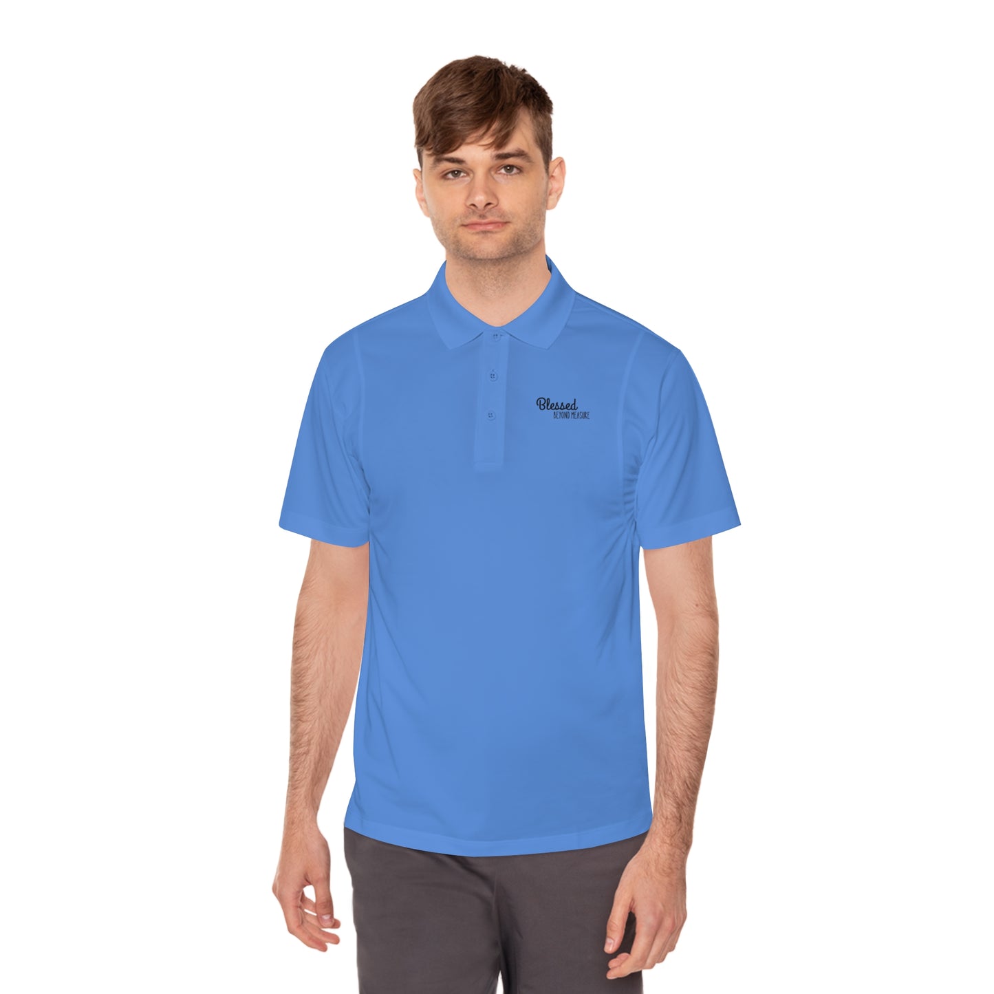 Blessed Beyond Measure Men's Sport Polo Shirt