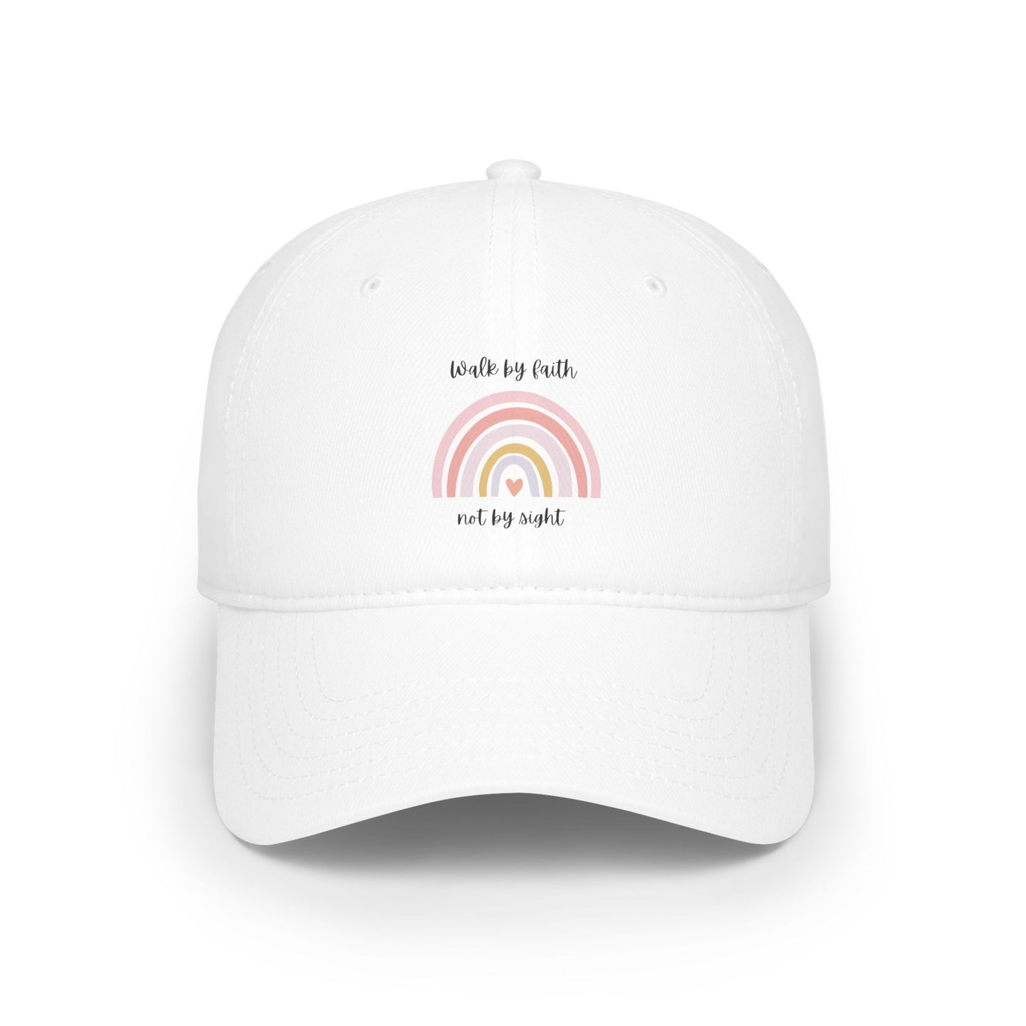 Walk By Faith Rainbow Baseball Cap