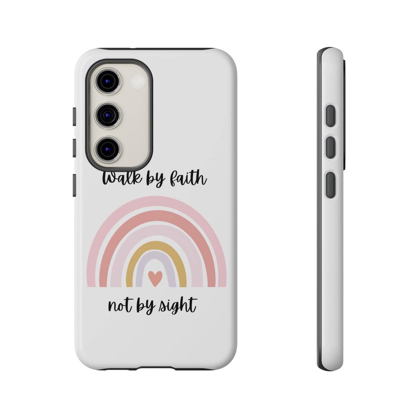 Walk By Faith Rainbow Phone Case
