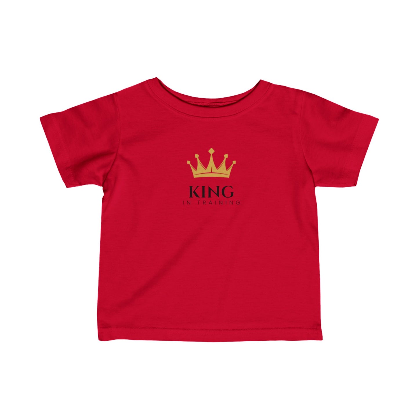 King in Training Black Font Infant Fine Jersey T-Shirt