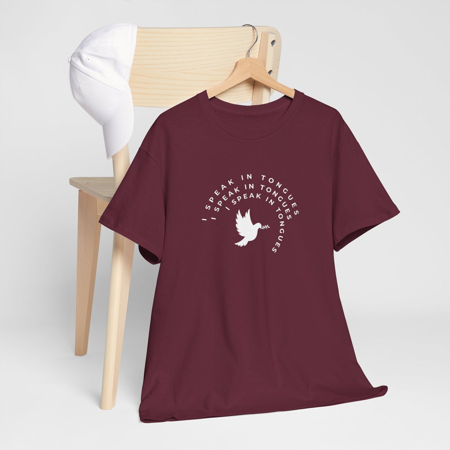 Speak In Tongues White Dove Unisex Cotton T-Shirt