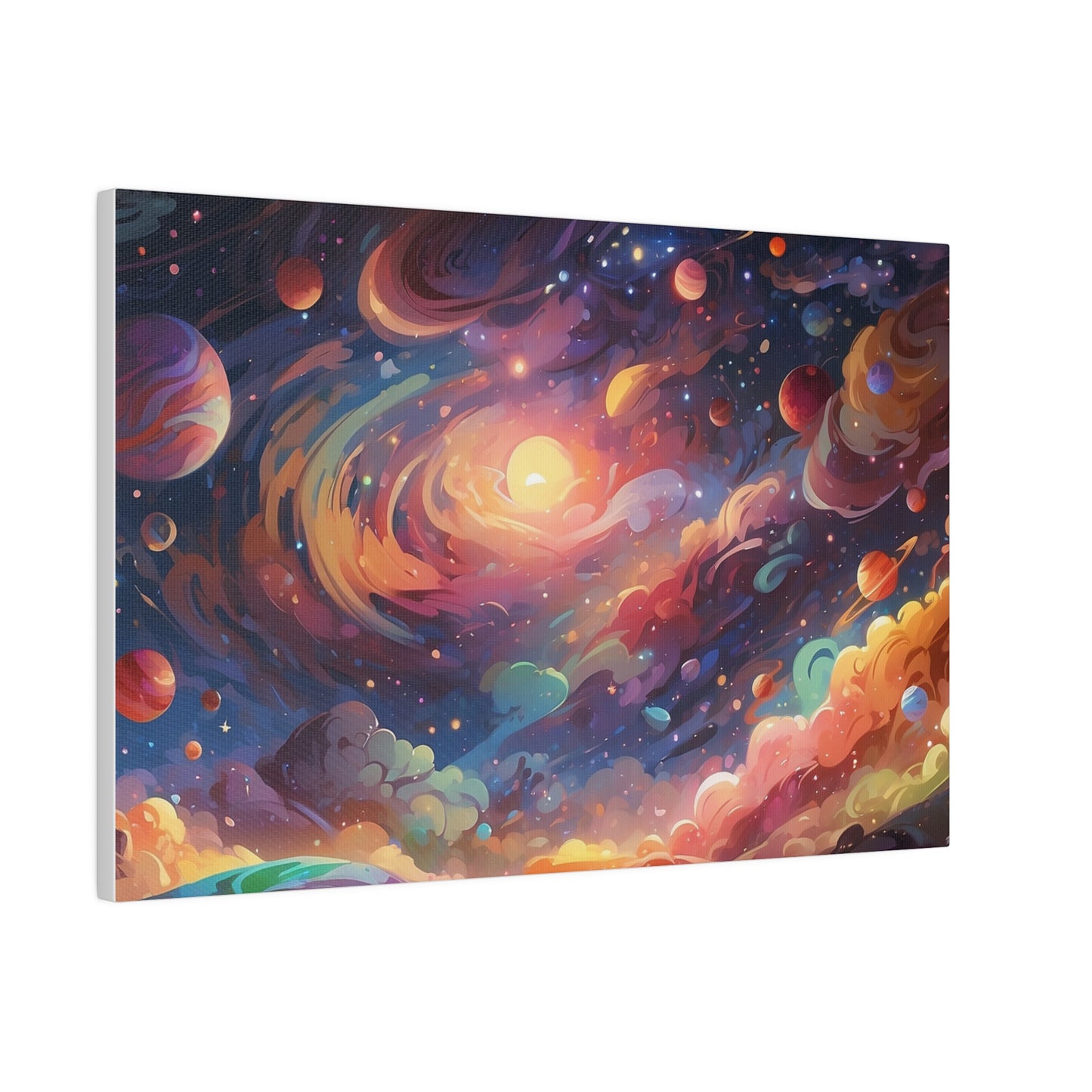 Glorious Galaxy Original Art Matte Canvas
