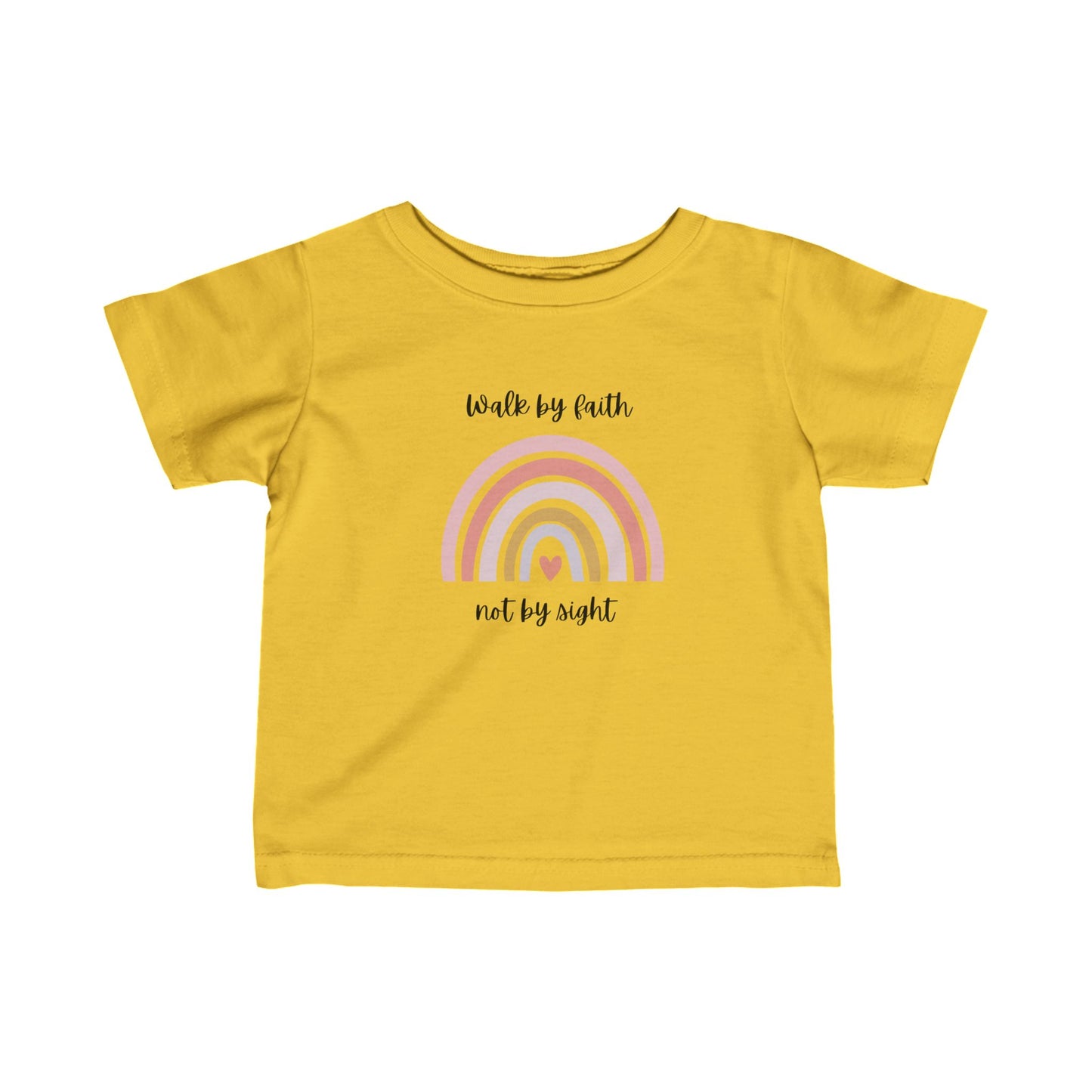 Walk By Faith Rainbow Infant Fine Jersey T-Shirt