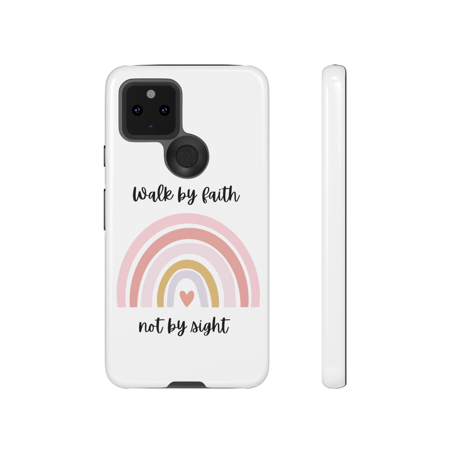 Walk By Faith Rainbow Phone Case