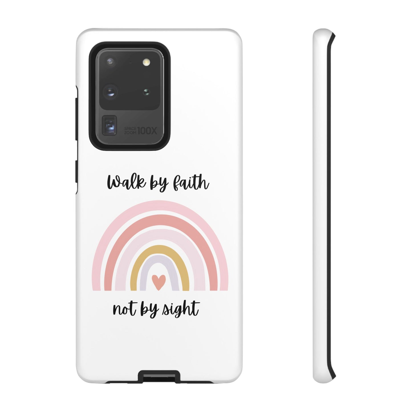 Walk By Faith Rainbow Phone Case