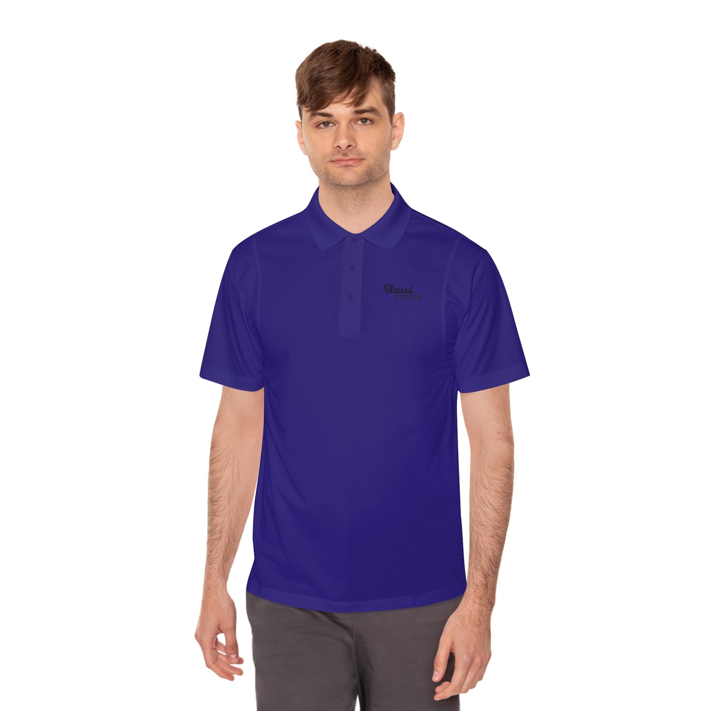 Blessed Beyond Measure Men's Sport Polo Shirt