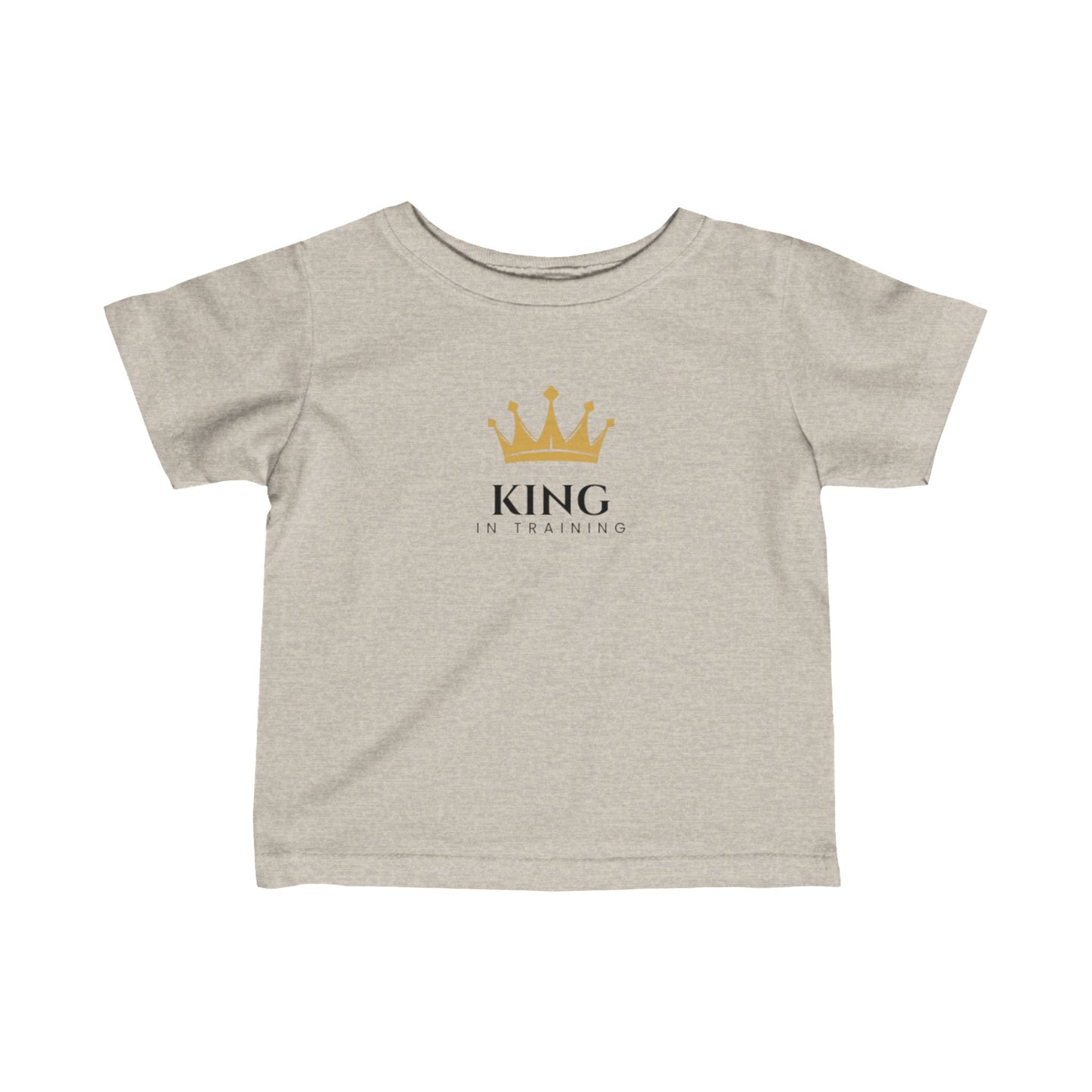 King in Training Black Font Infant Fine Jersey T-Shirt