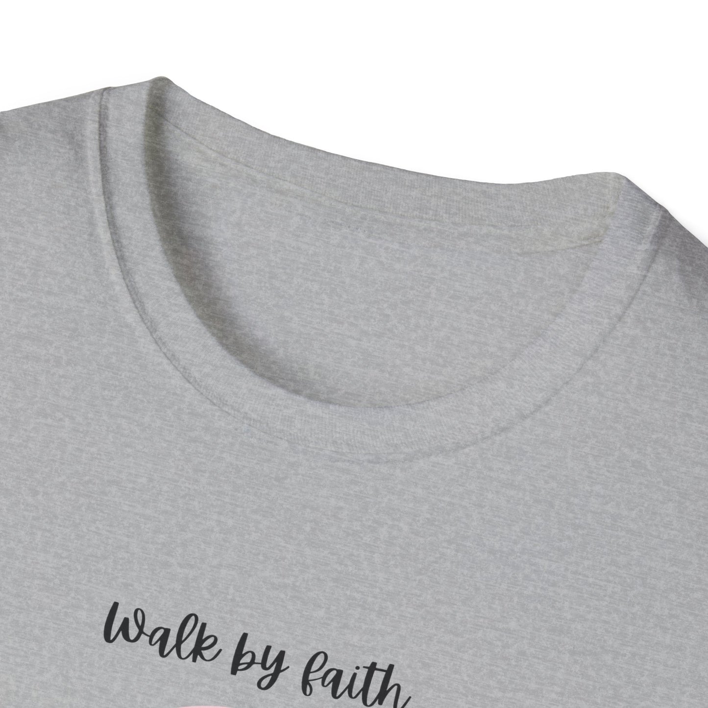 Walk By Faith Rainbow Unisex Soft Style T-Shirt