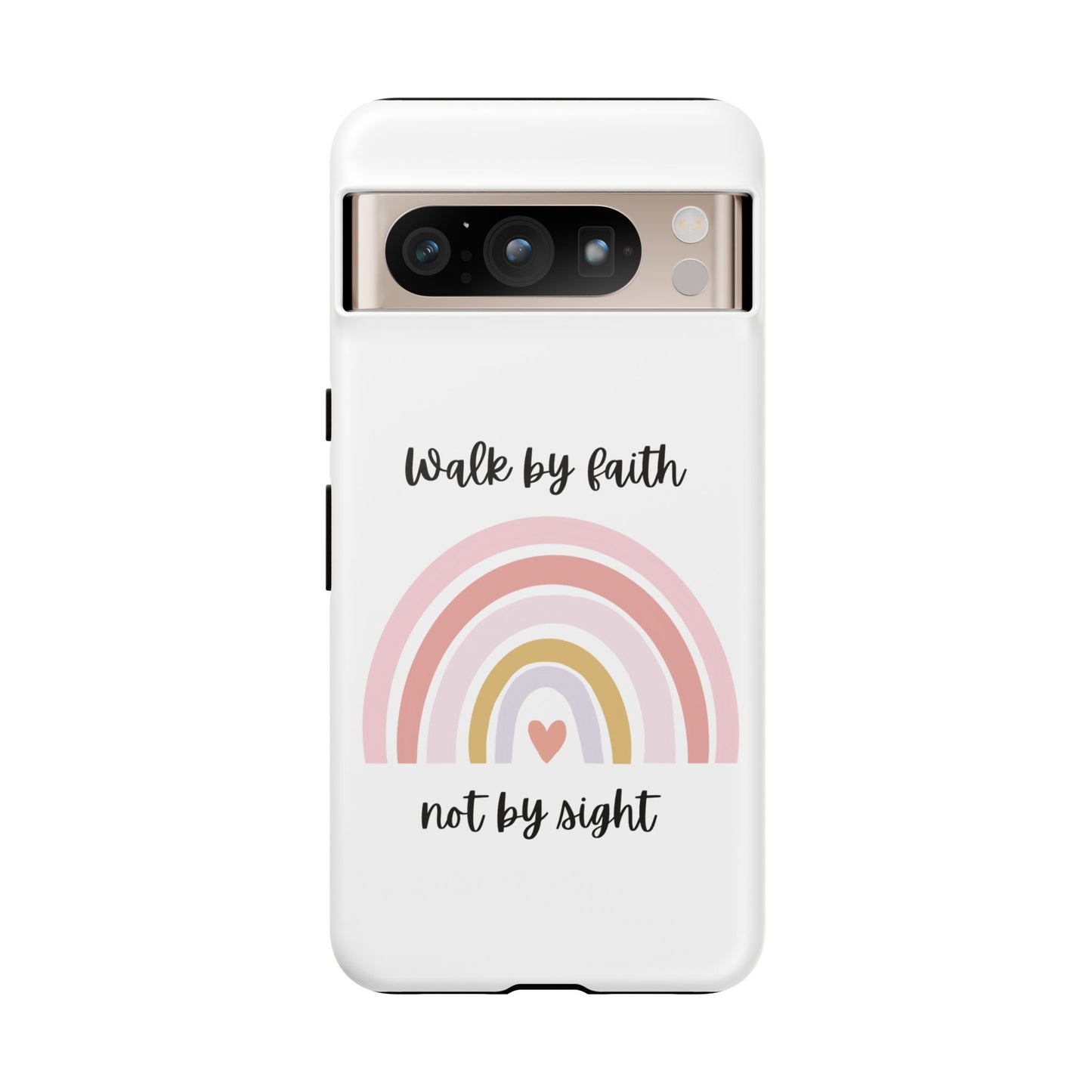 Walk By Faith Rainbow Phone Case