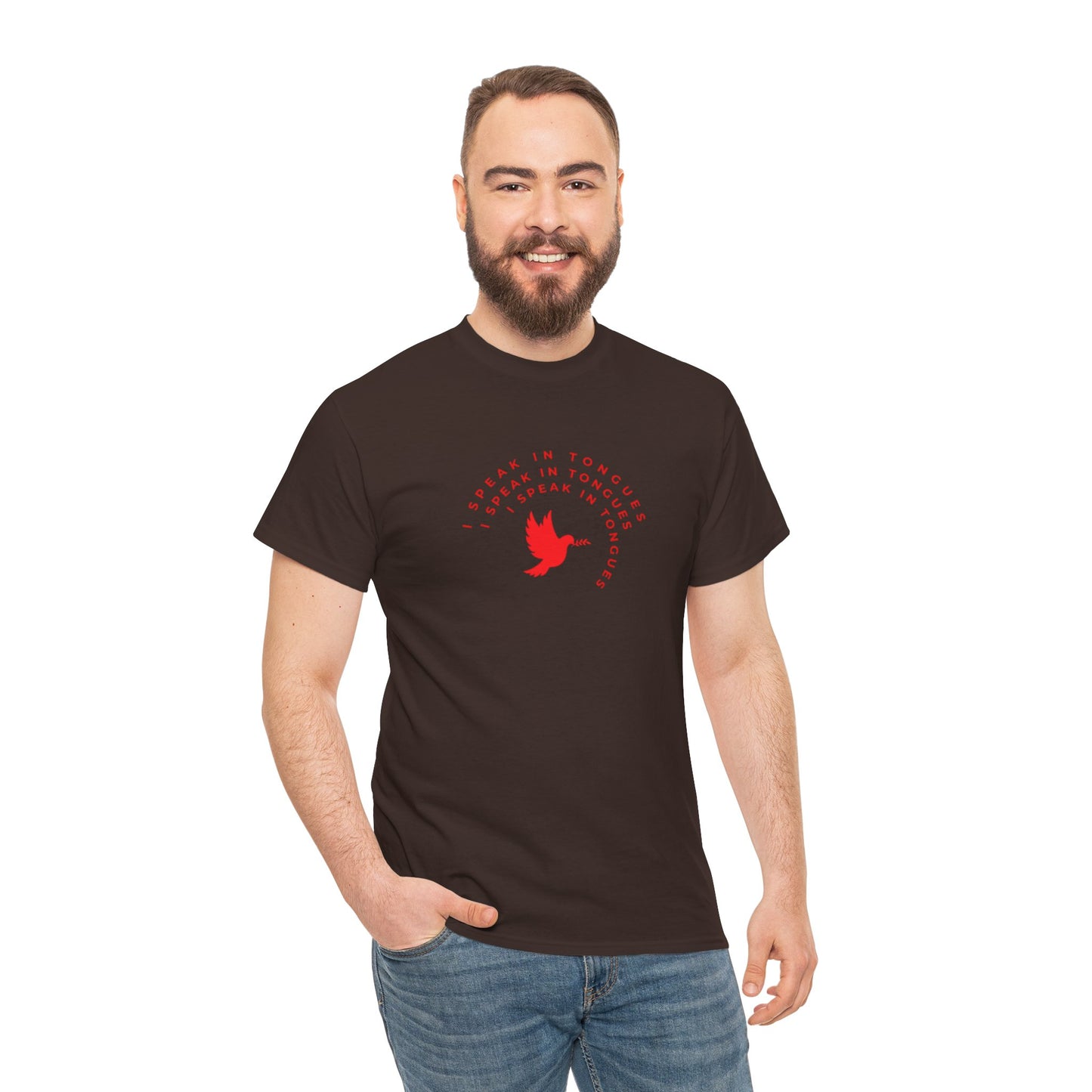 Speak In Tongues Red Dove Unisex Cotton T-Shirt