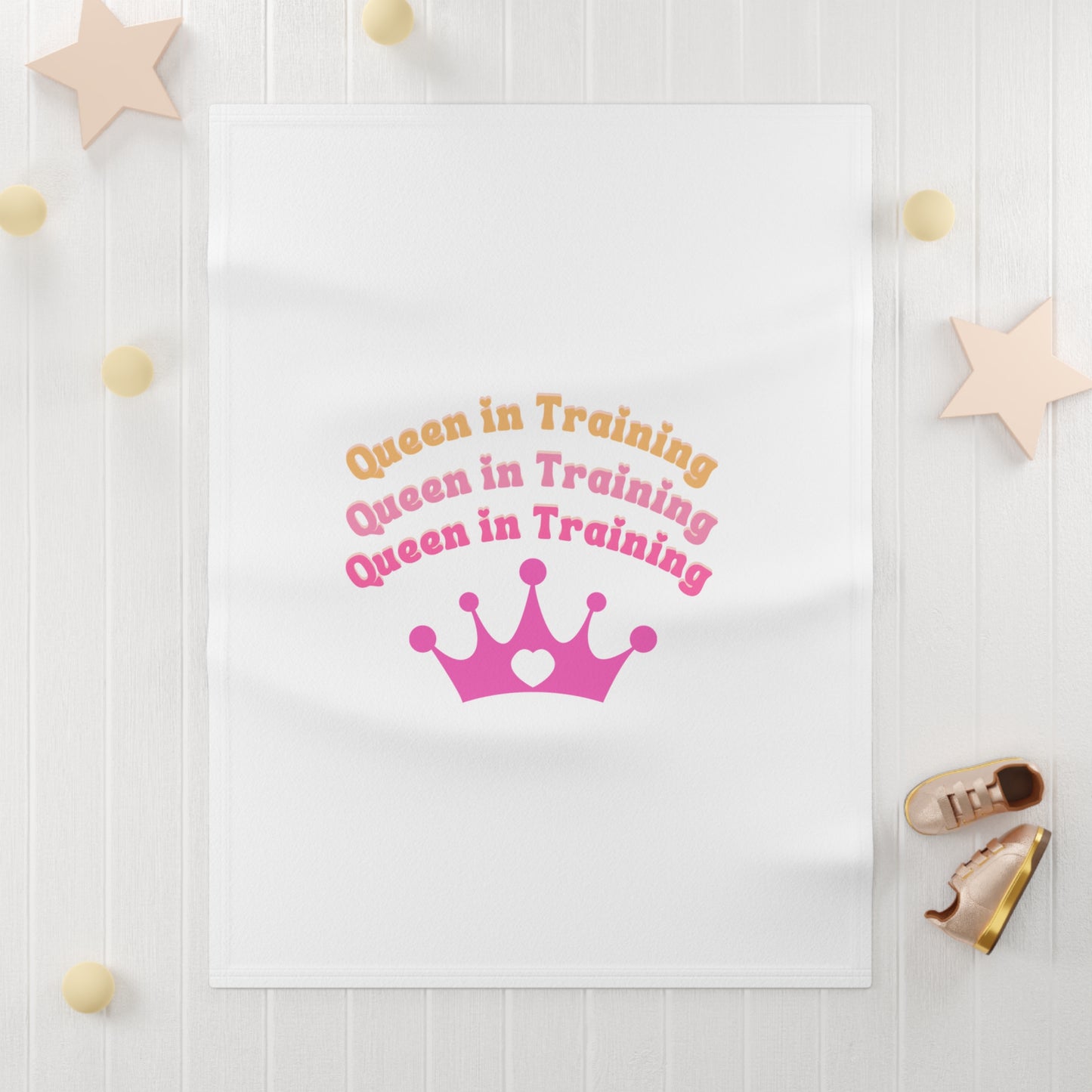 Queen in Training Soft Fleece Baby Blanket