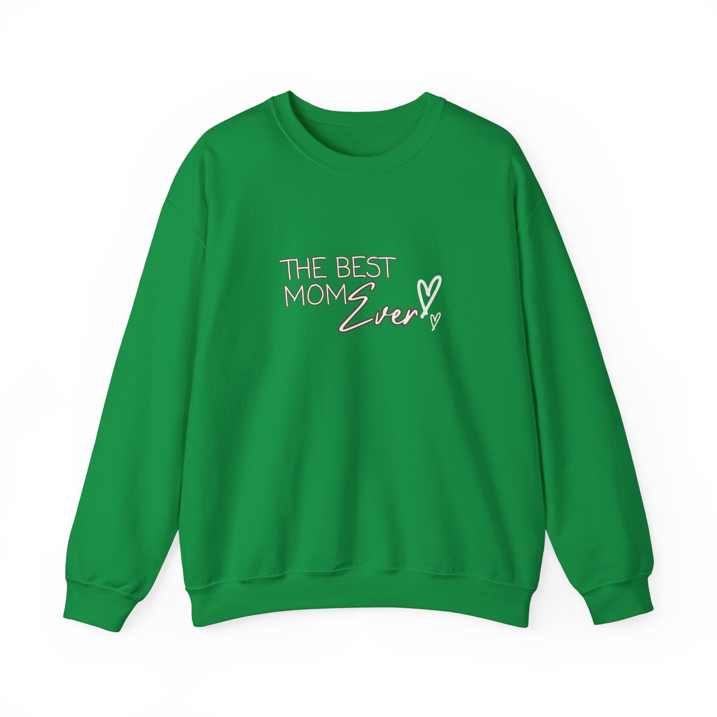 Best Mom Ever Hearts Heavy Blend™ Crewneck Sweatshirt