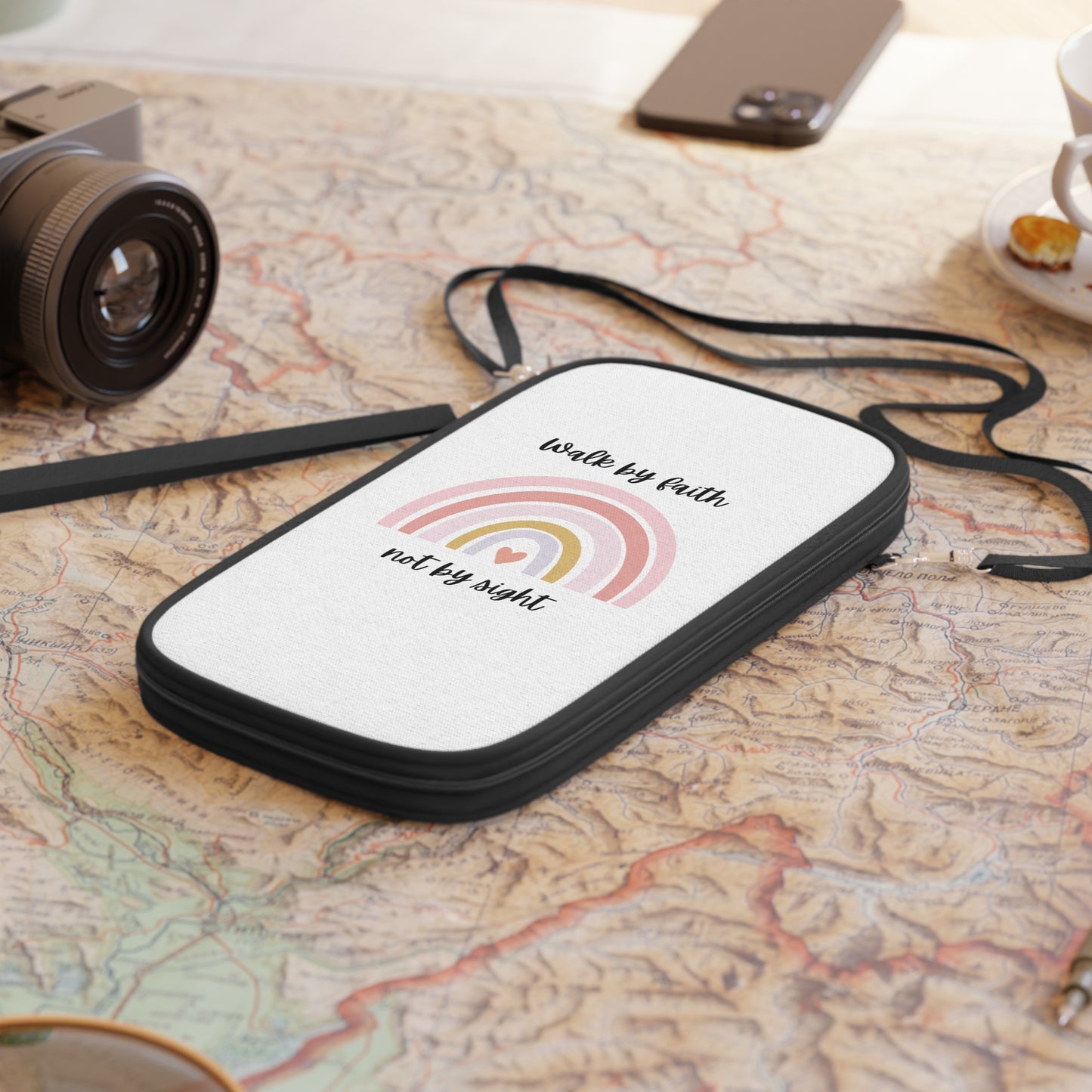 Walk By Faith Rainbow Passport Wallet