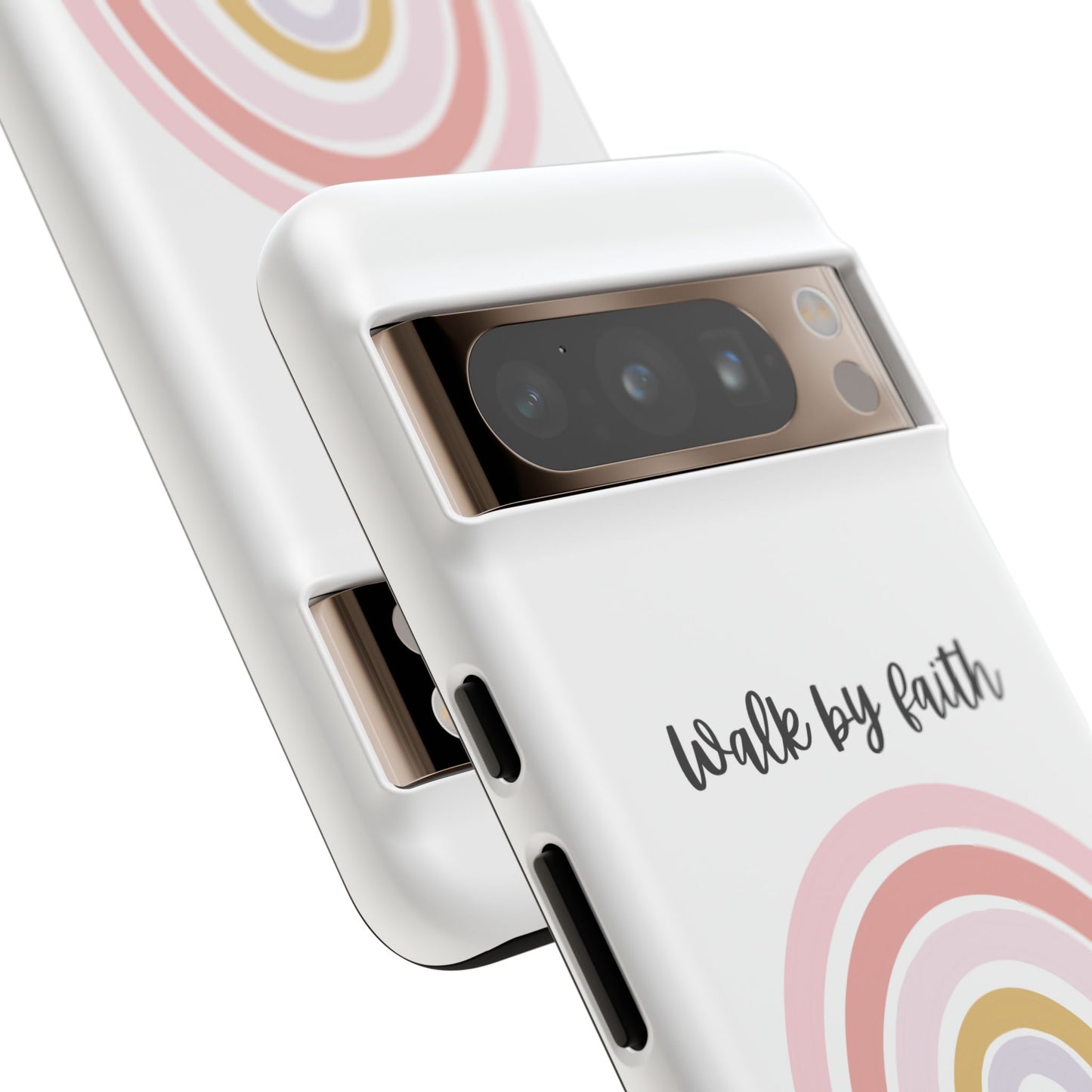 Walk By Faith Rainbow Phone Case