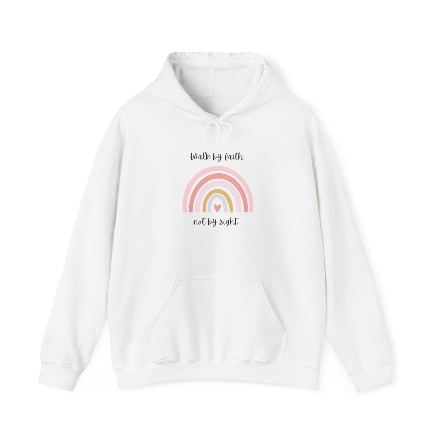 Walk By Faith Rainbow Hooded Sweatshirt
