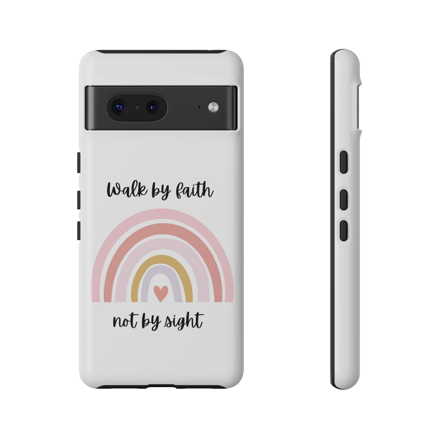 Walk By Faith Rainbow Phone Case