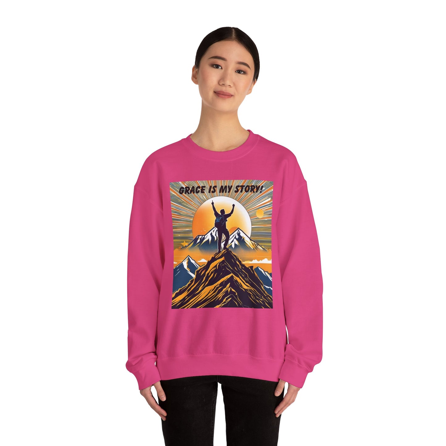 Grace Is My Story Unisex Crewneck Sweatshirt