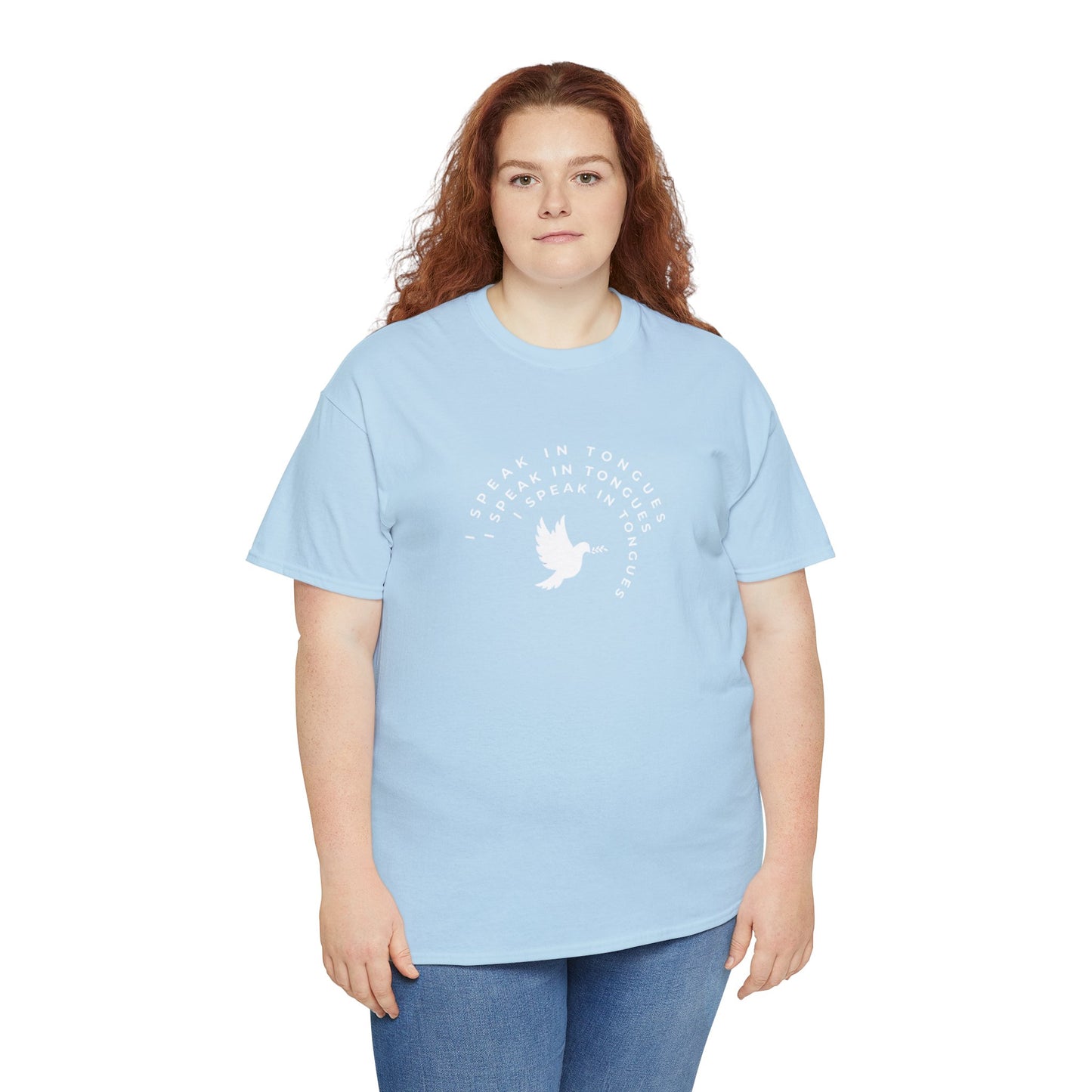 Speak In Tongues White Dove Unisex Cotton T-Shirt