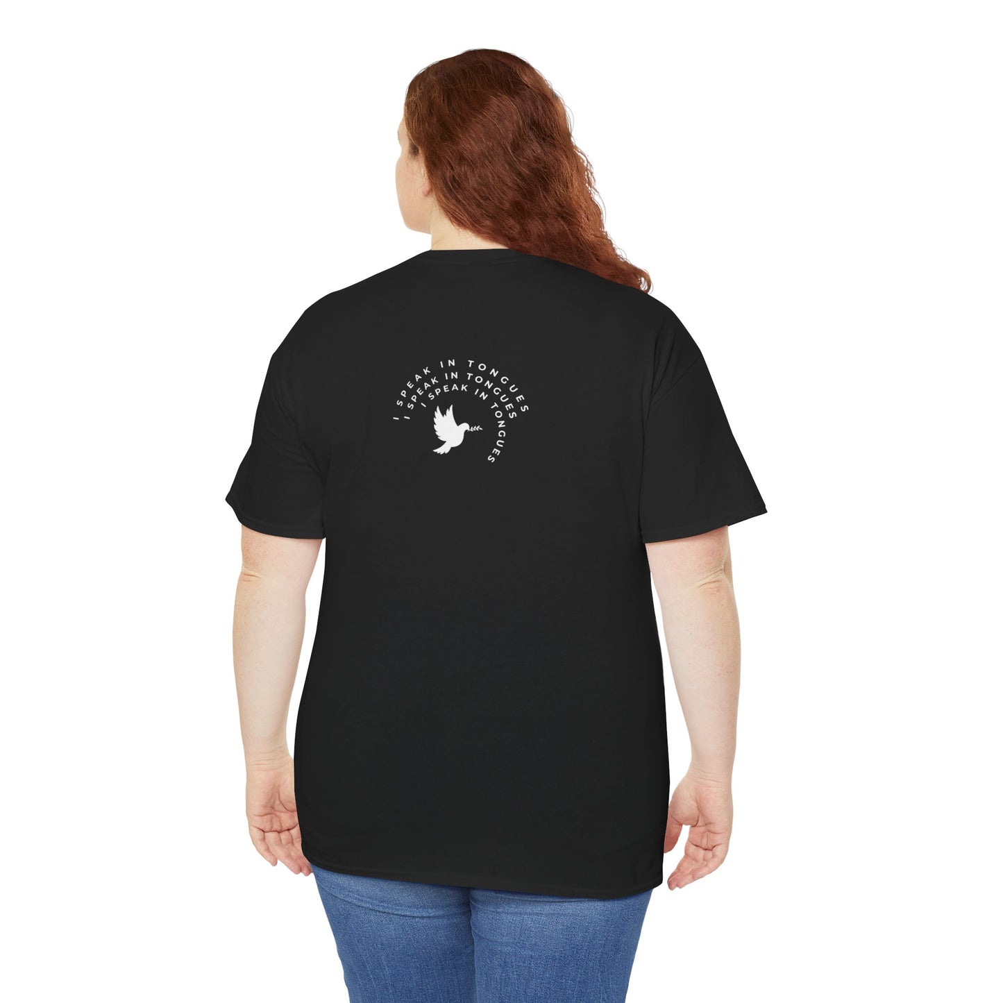 Speak In Tongues White Dove Unisex Cotton T-Shirt