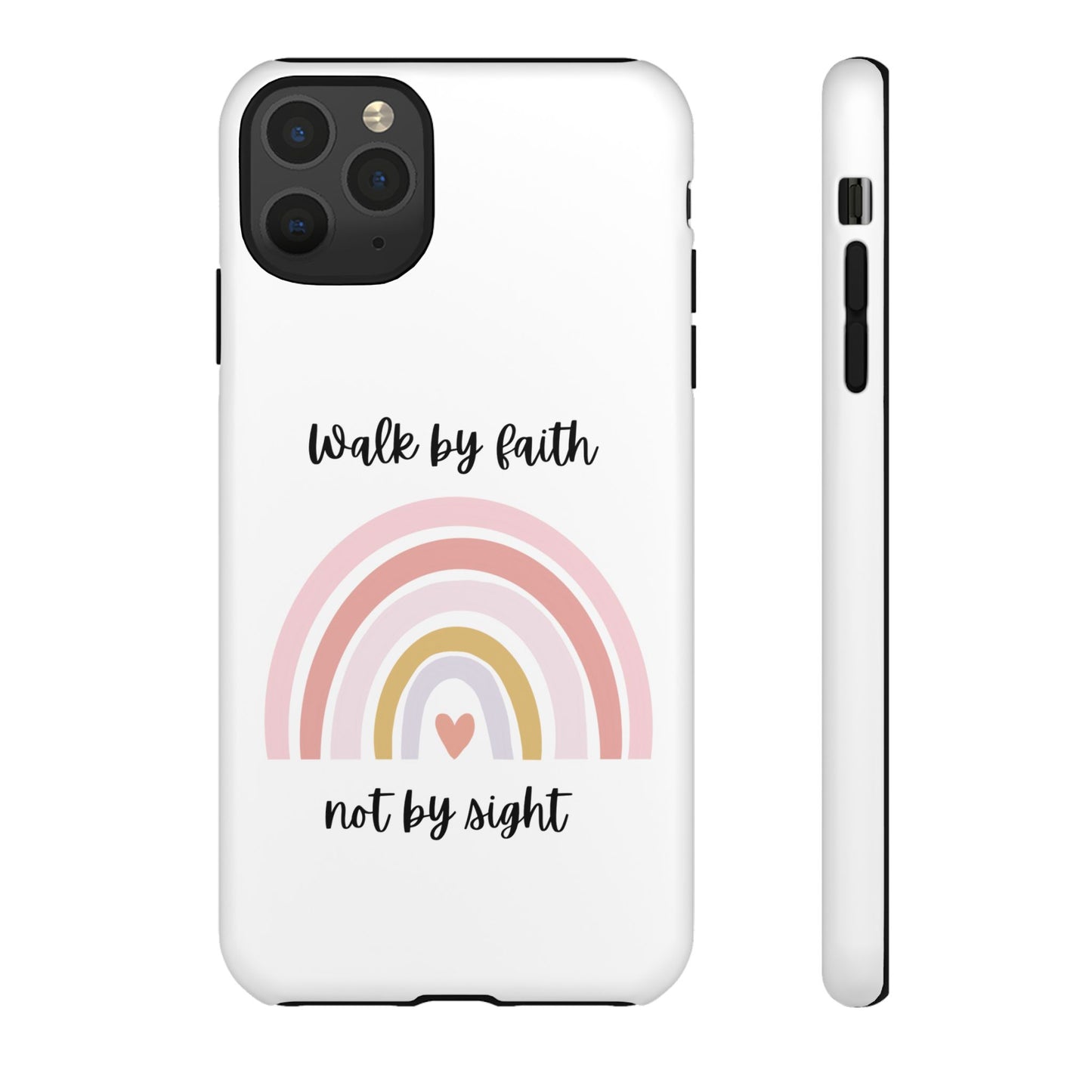 Walk By Faith Rainbow Phone Case