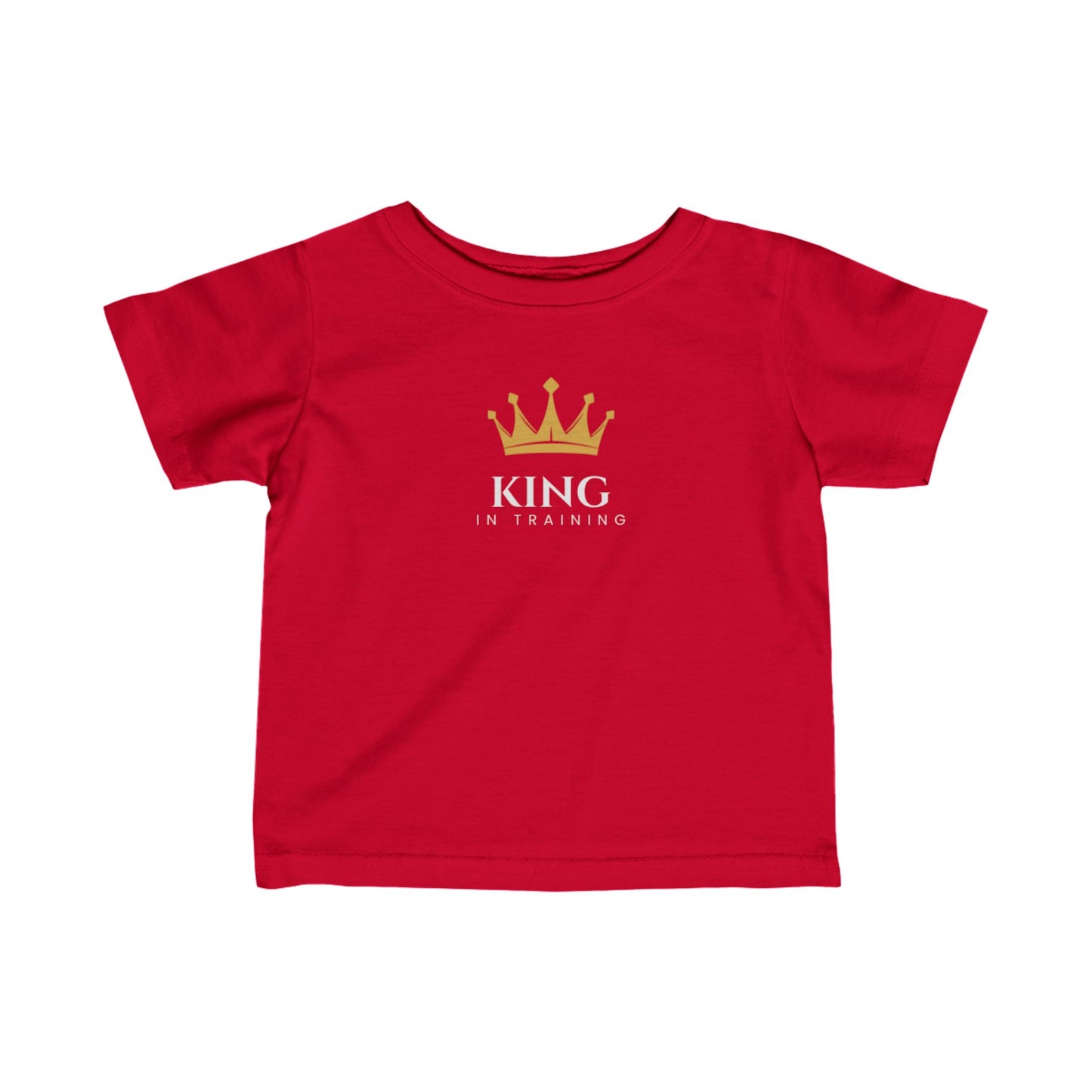 King in Training Black Font Infant Fine Jersey T-Shirt
