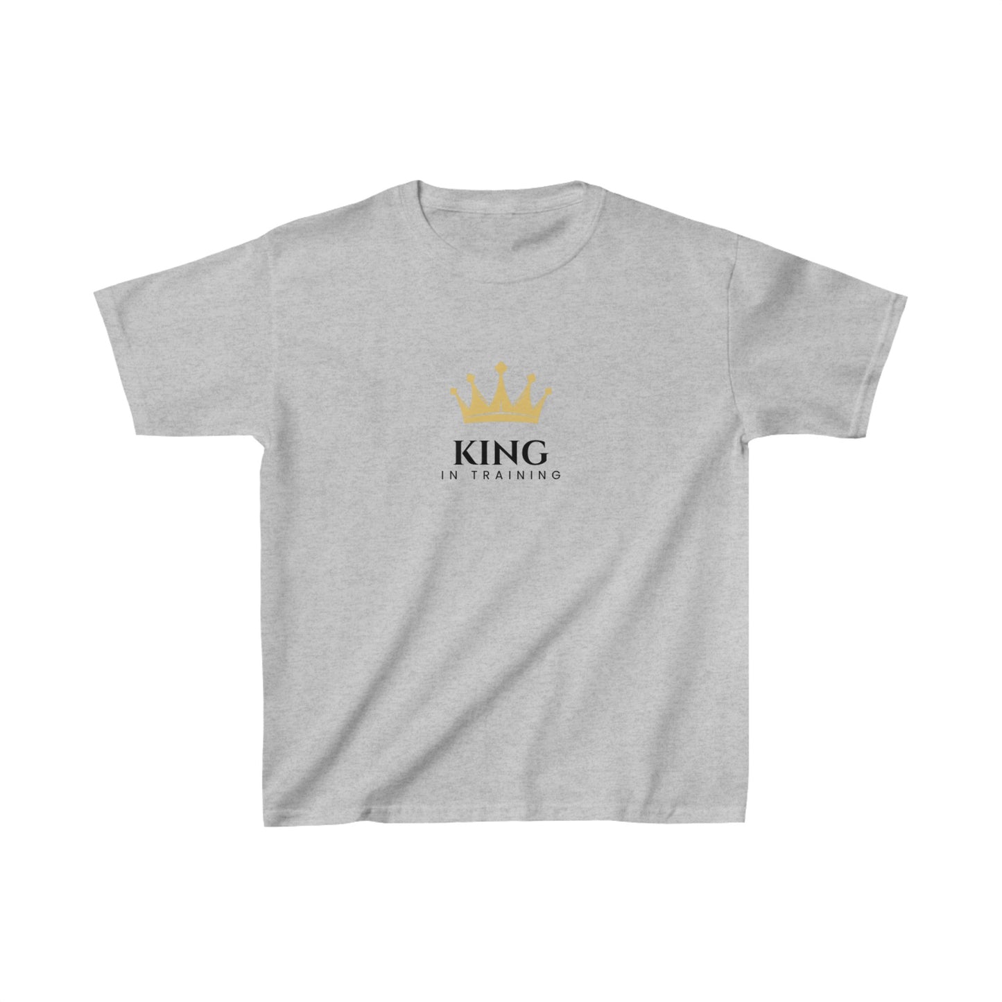 King in Training Black Font Kids Cotton T-Shirt