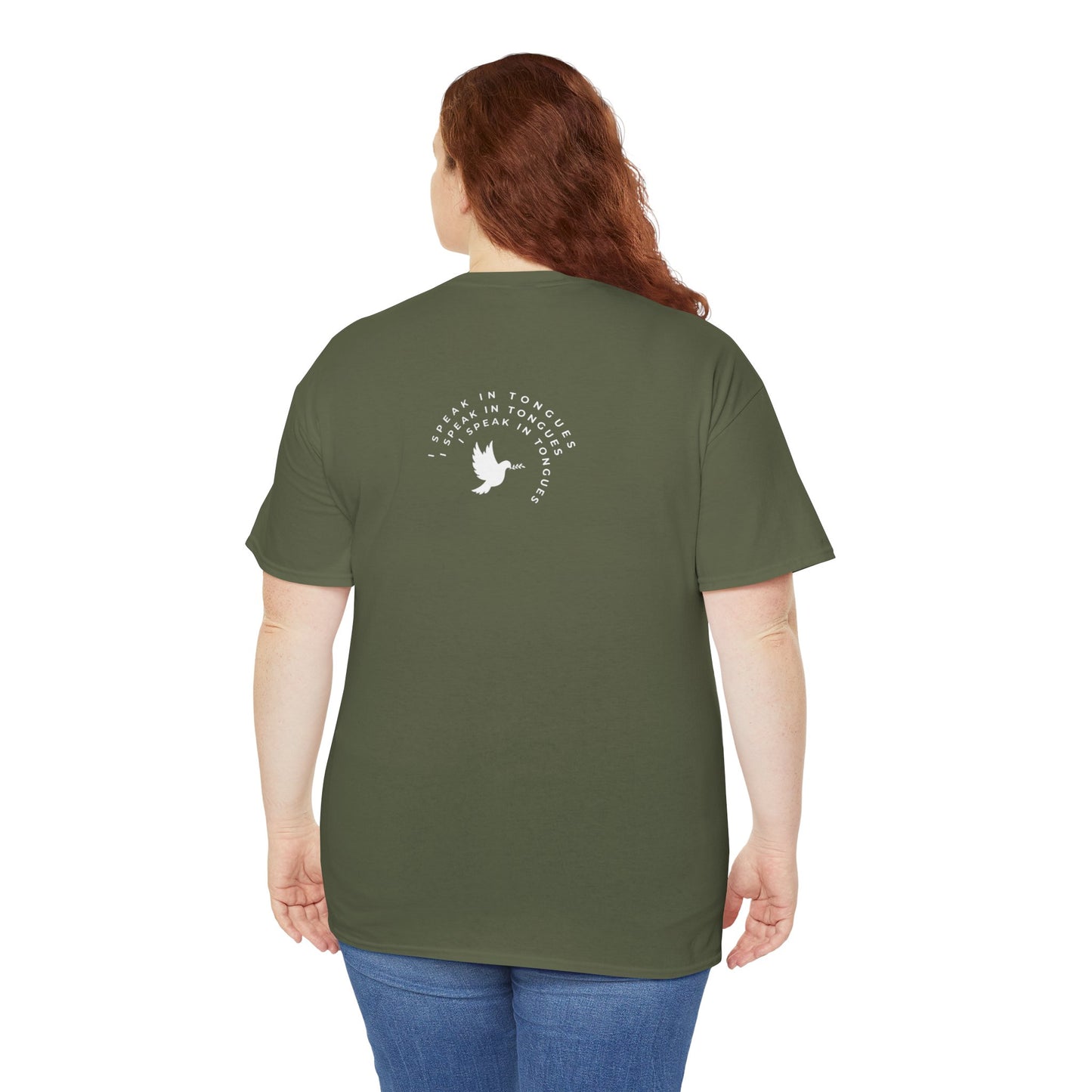 Speak In Tongues White Dove Unisex Cotton T-Shirt