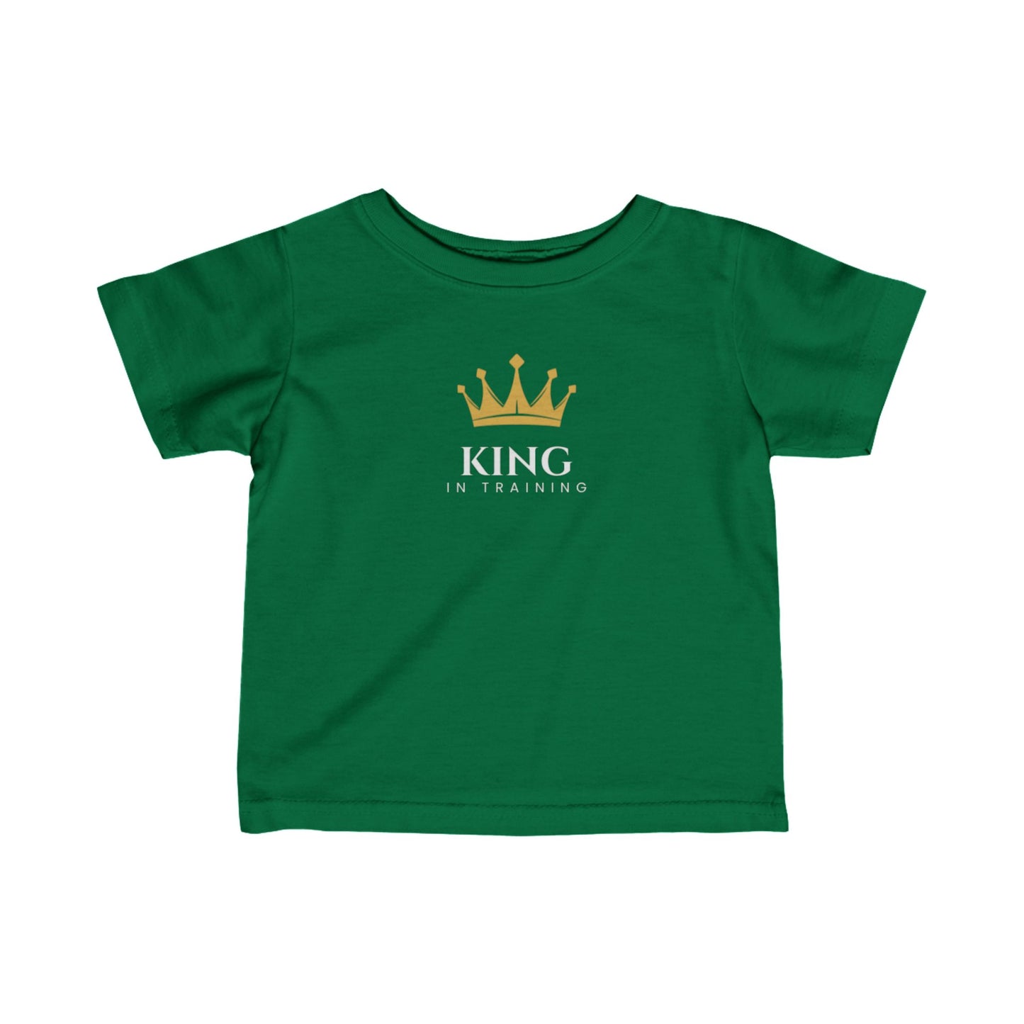 King in Training Black Font Infant Fine Jersey T-Shirt