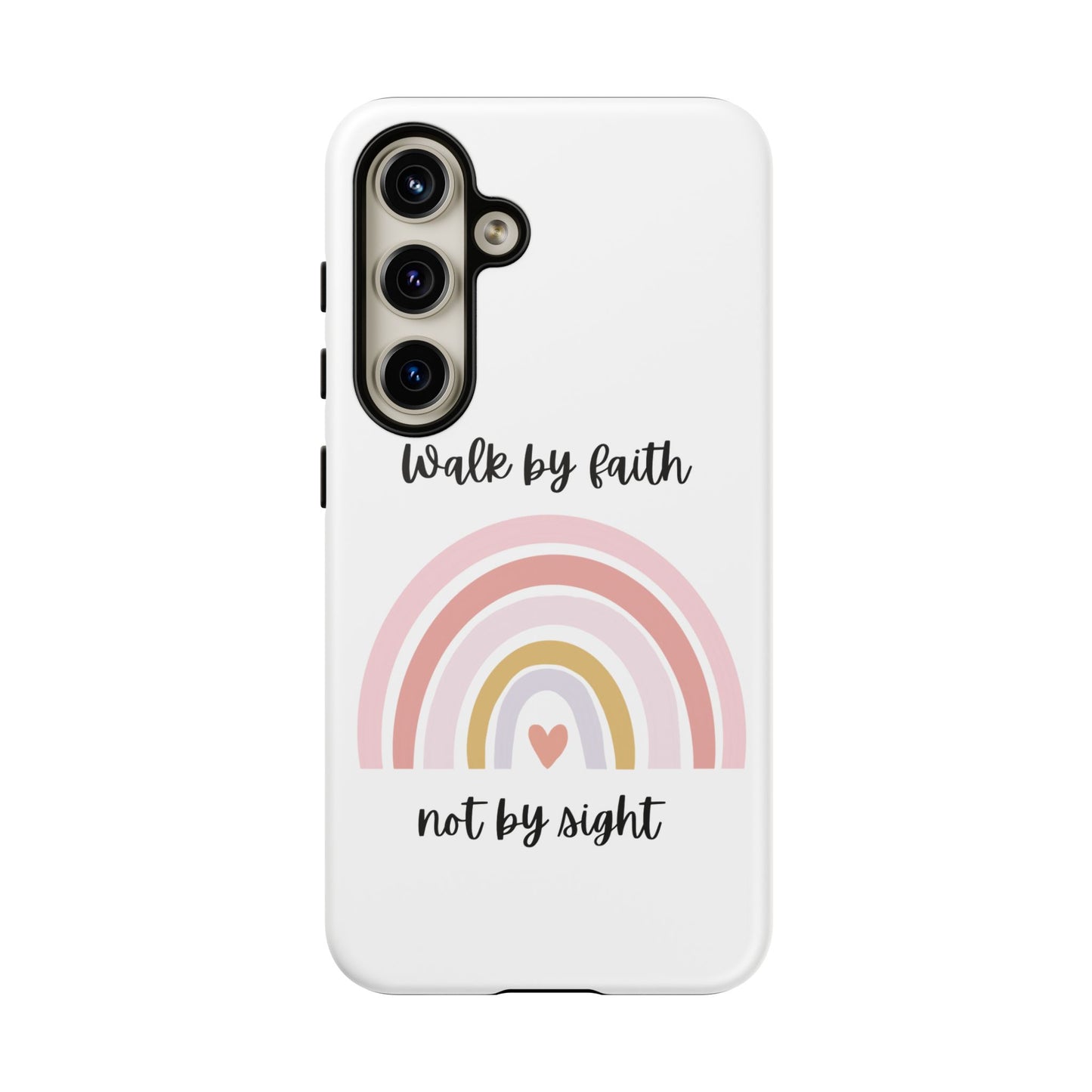 Walk By Faith Rainbow Phone Case
