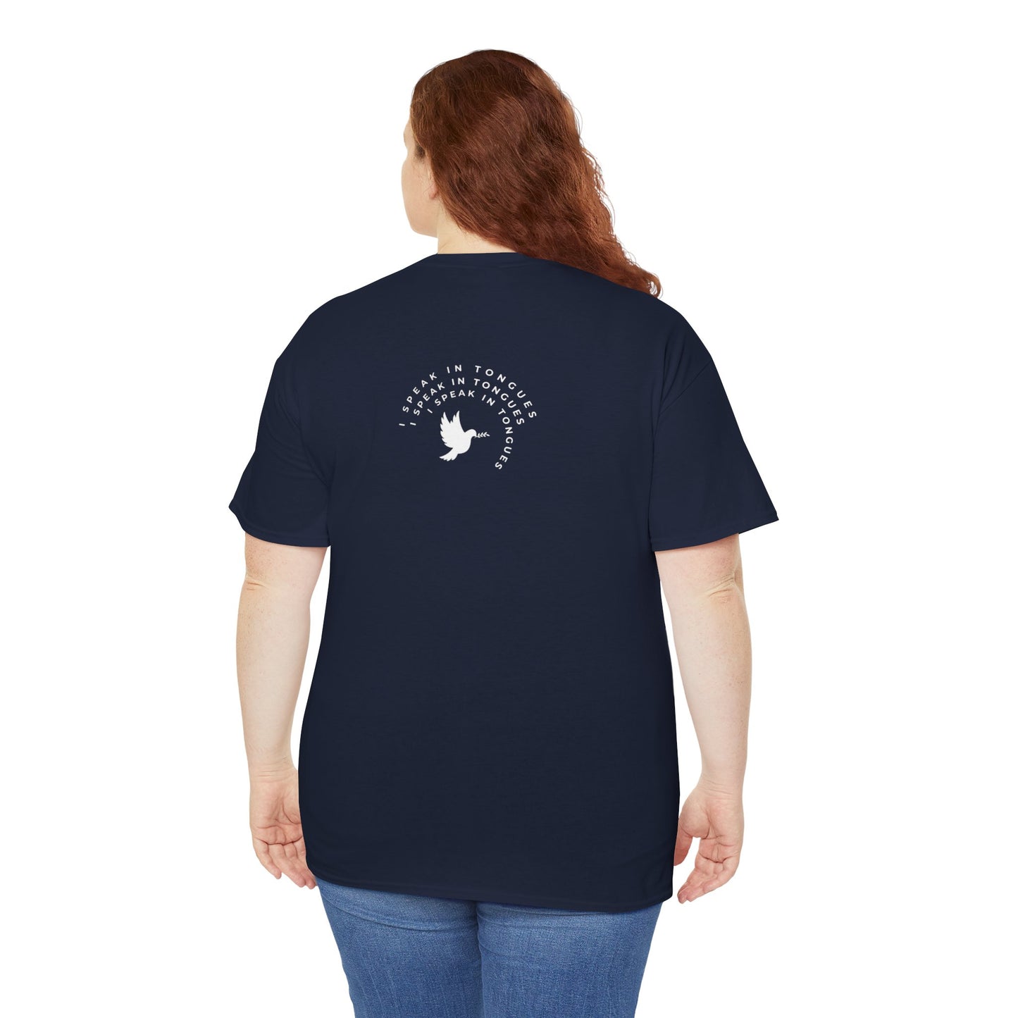 Speak In Tongues White Dove Unisex Cotton T-Shirt