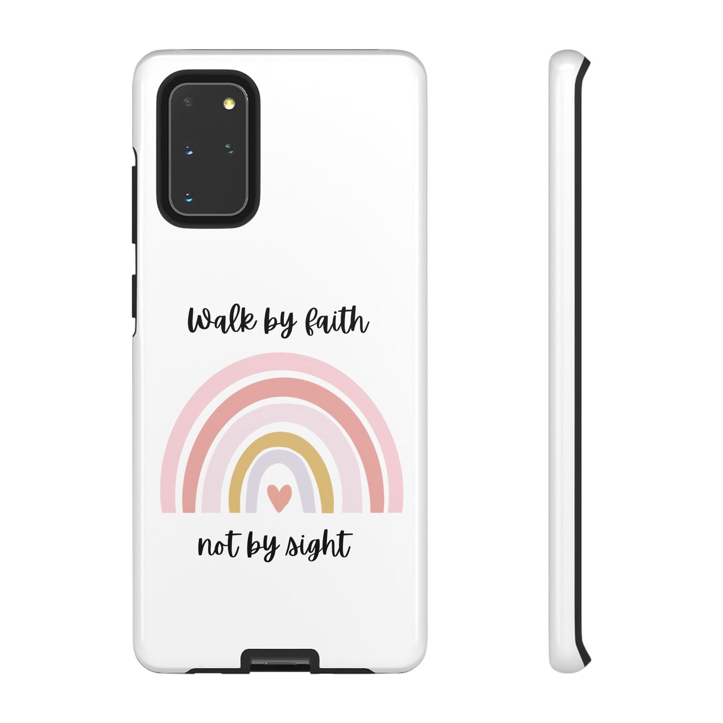 Walk By Faith Rainbow Phone Case