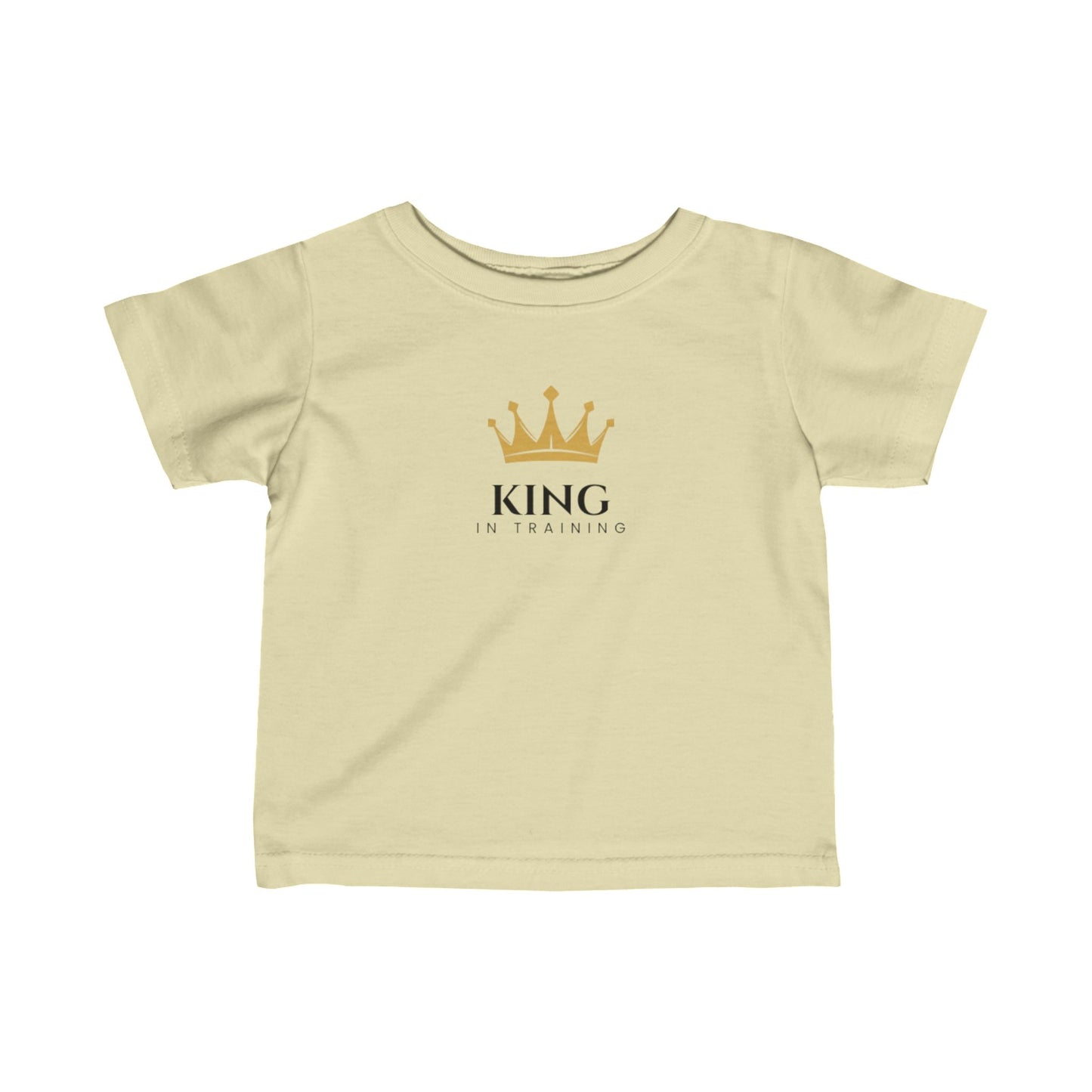 King in Training Black Font Infant Fine Jersey T-Shirt