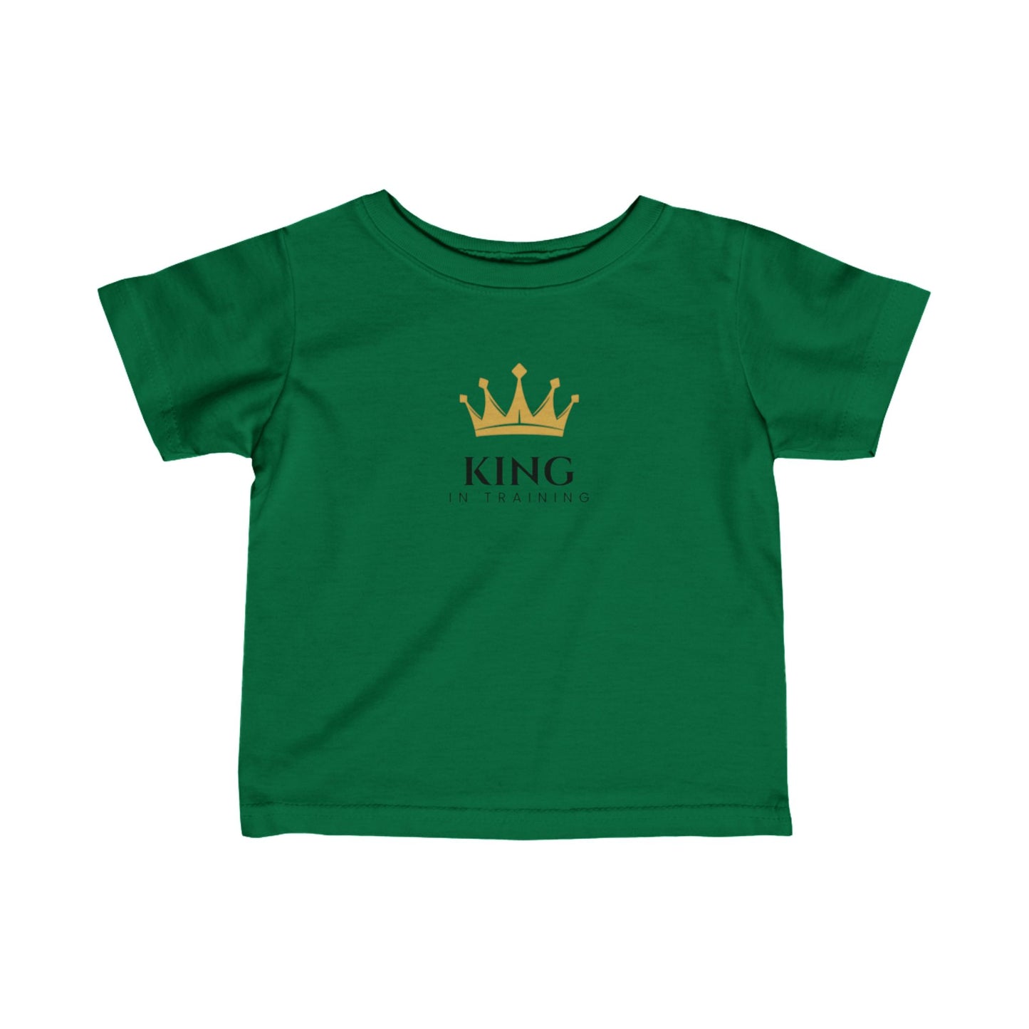 King in Training Black Font Infant Fine Jersey T-Shirt