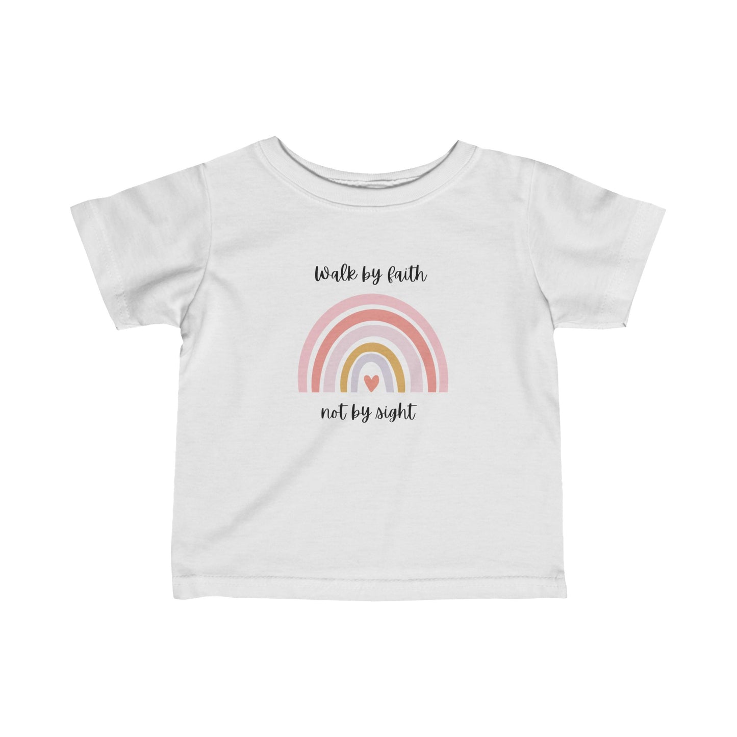 Walk By Faith Rainbow Infant Fine Jersey T-Shirt