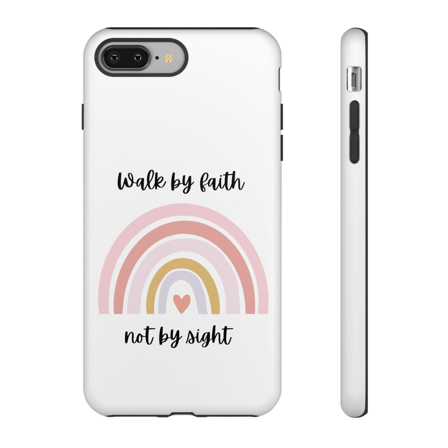 Walk By Faith Rainbow Phone Case