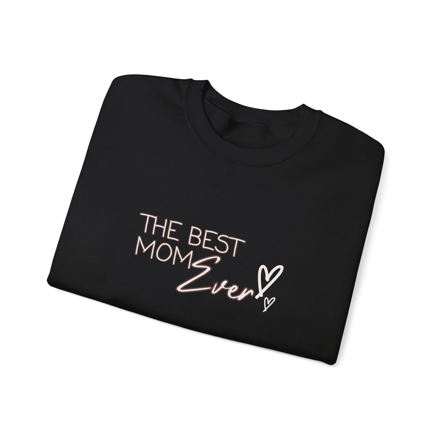 Best Mom Ever Hearts Heavy Blend™ Crewneck Sweatshirt
