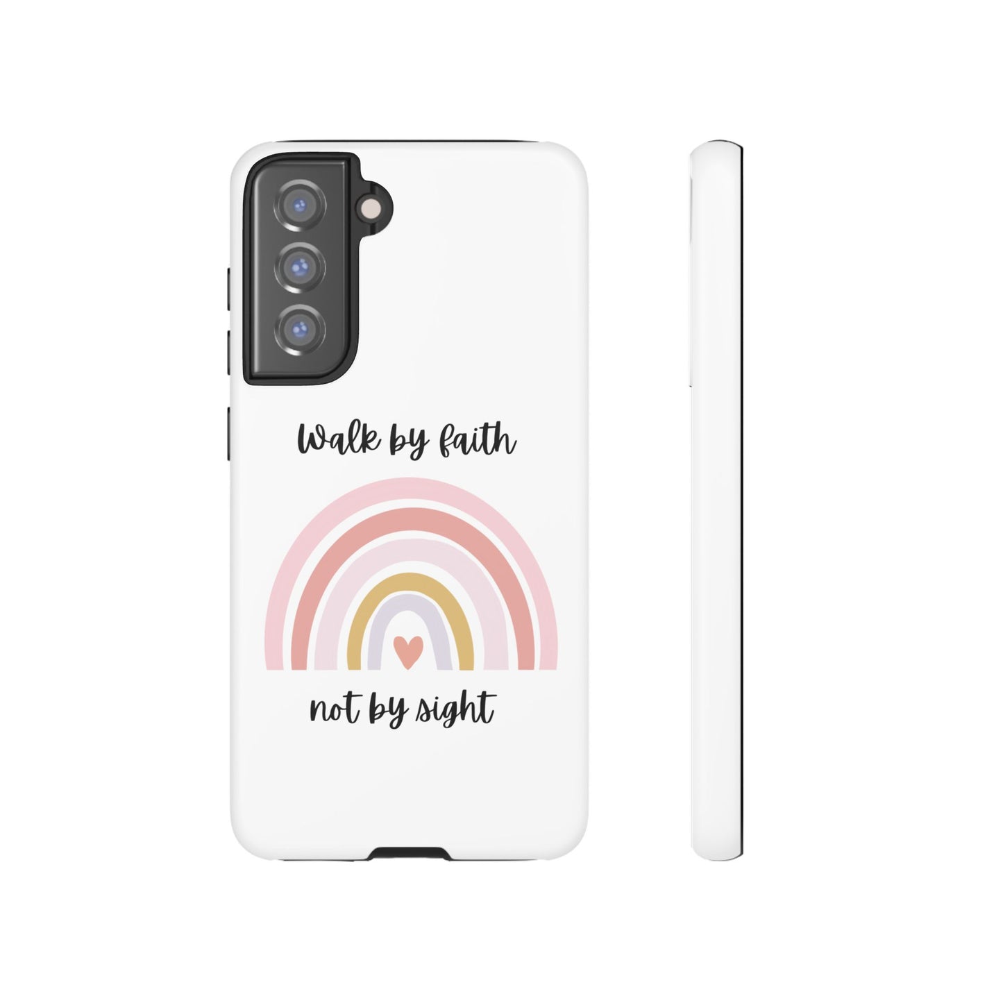 Walk By Faith Rainbow Phone Case