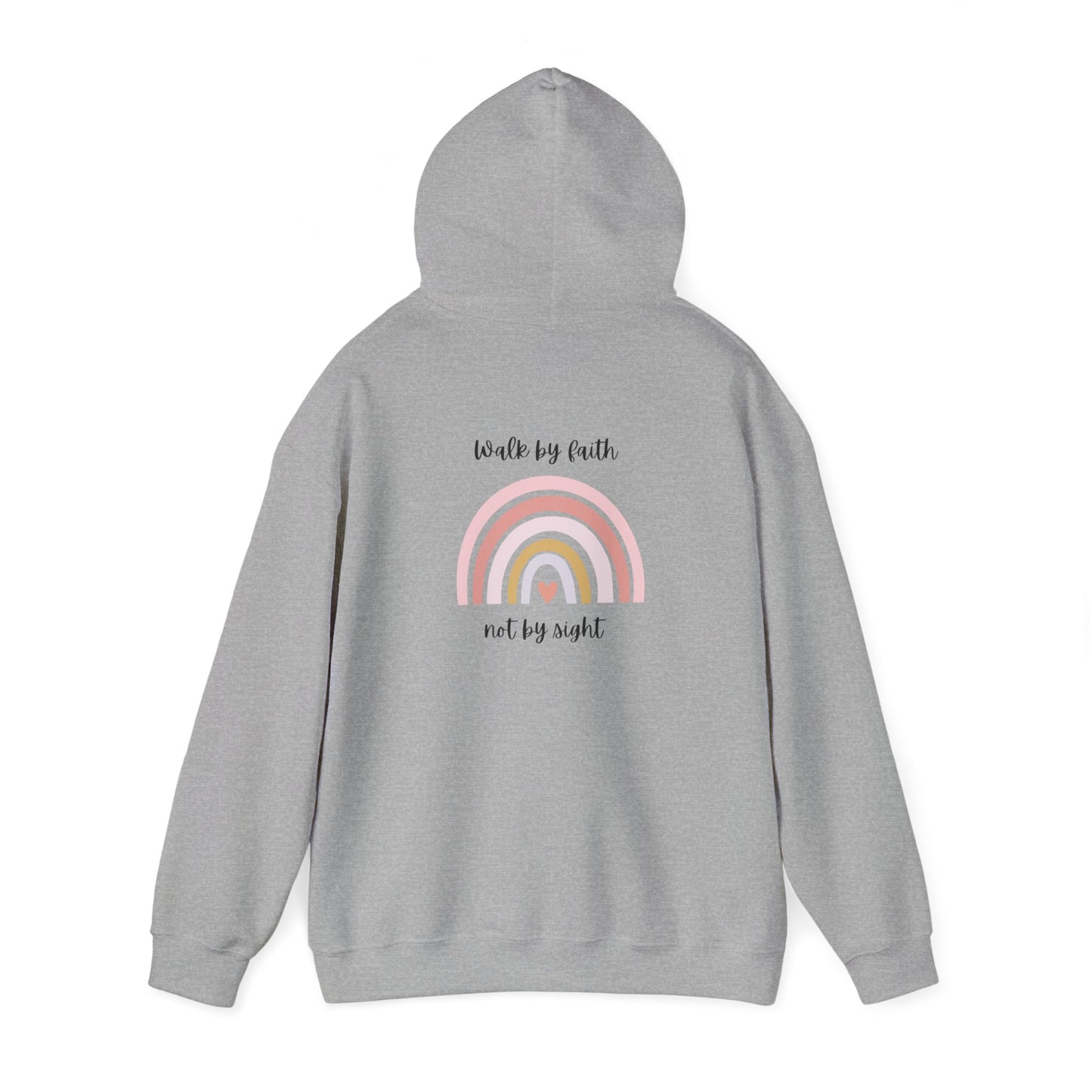 Walk By Faith Rainbow Hooded Sweatshirt