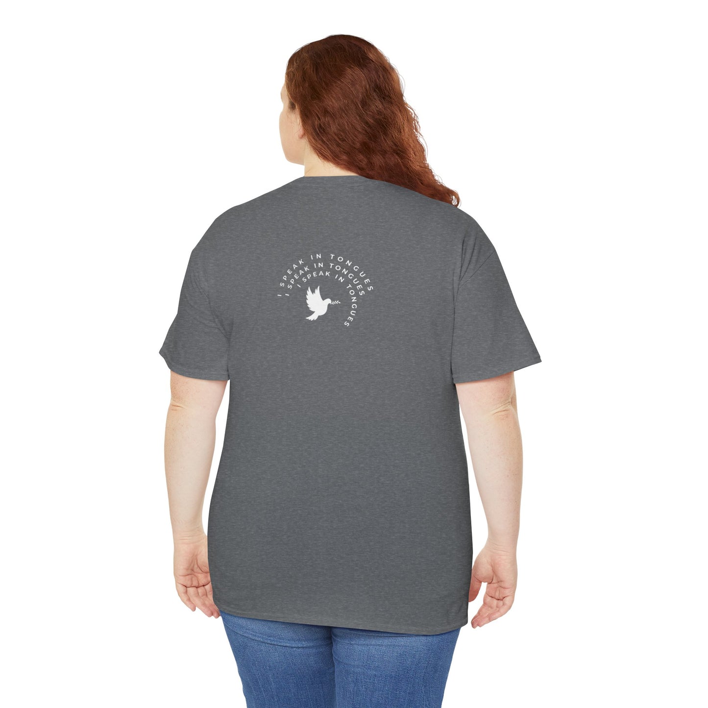 Speak In Tongues White Dove Unisex Cotton T-Shirt